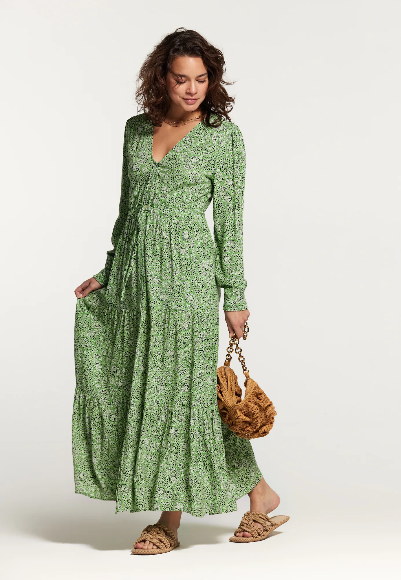 Shiwi Rochie 'Azores' verde / negru / alb - Pled.ro