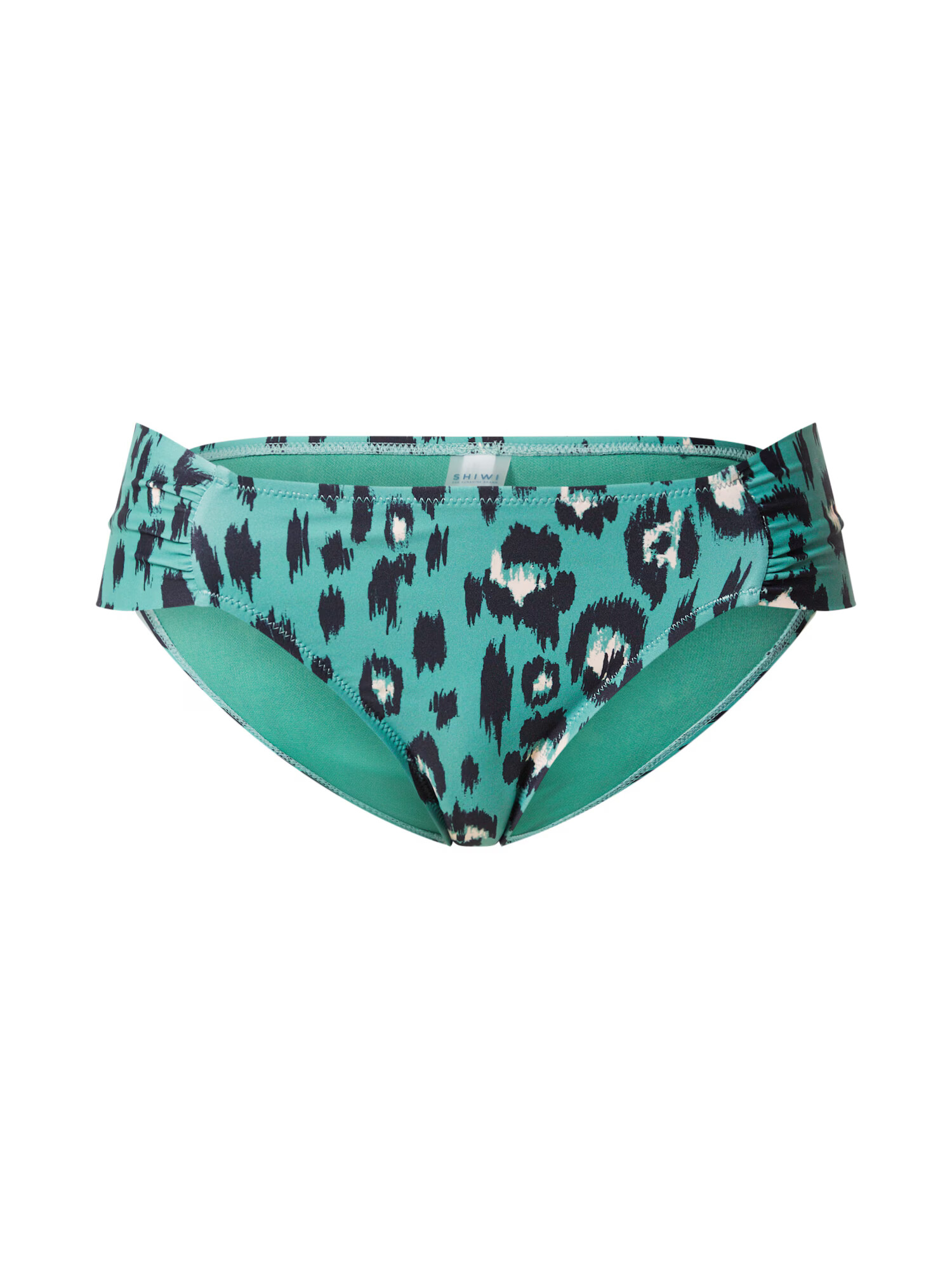 Shiwi Slip costum de baie 'Luxe Leopard' verde mentă / negru / alb - Pled.ro