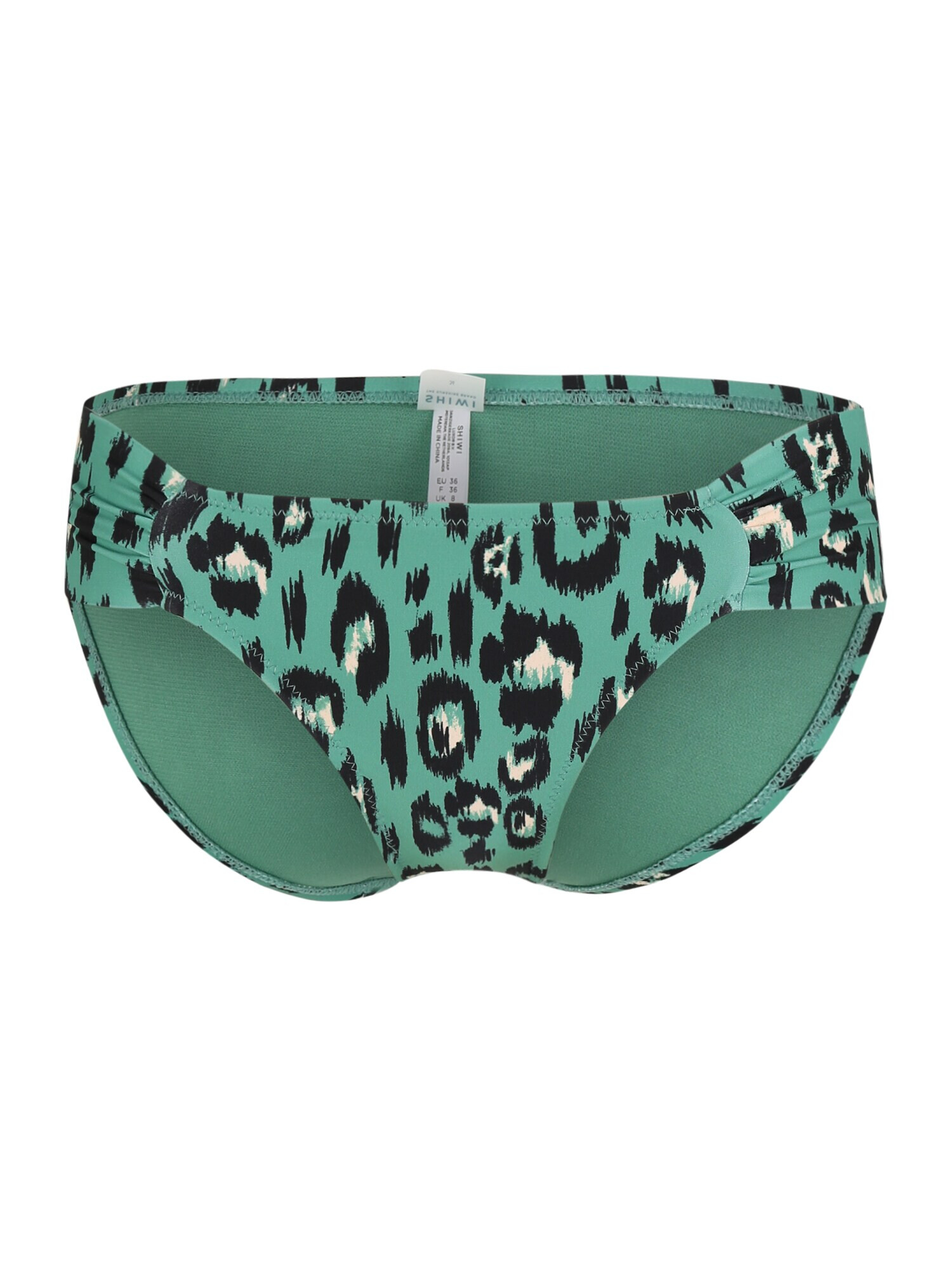 Shiwi Slip costum de baie 'Luxe Leopard' verde mentă / negru / alb - Pled.ro