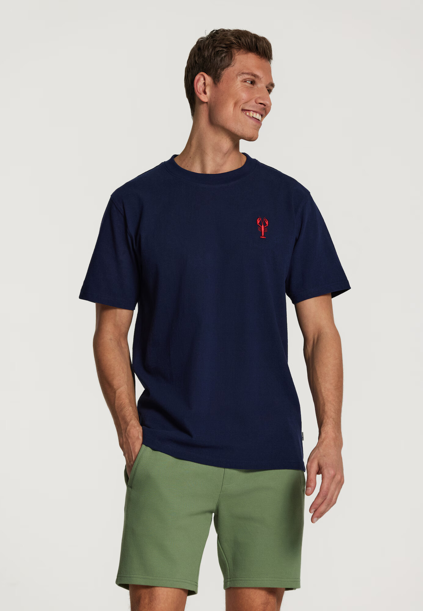 Shiwi Tricou 'LOBSTER BEACH' albastru închis / roșu - Pled.ro