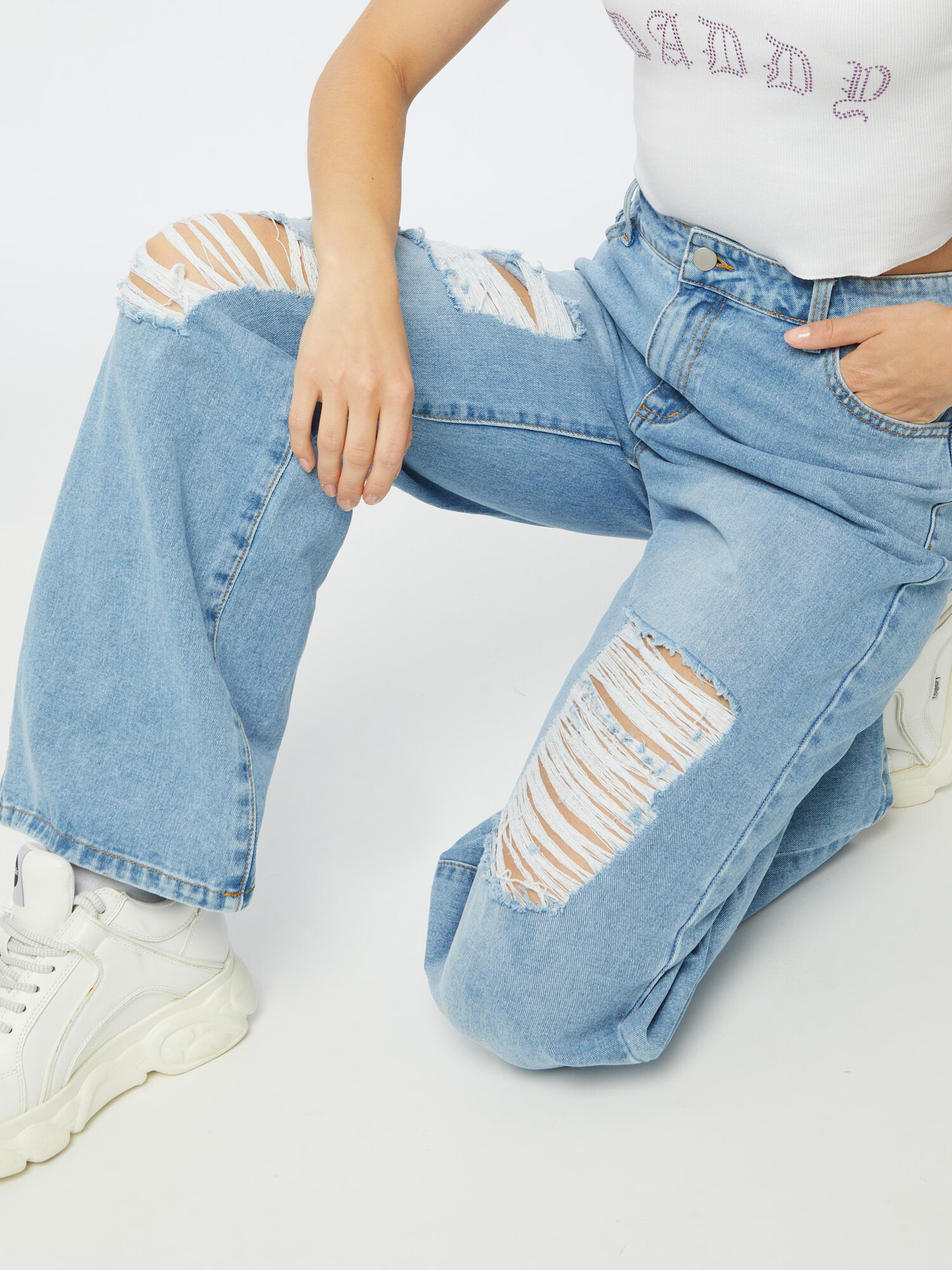 SHYX Jeans 'Dena' albastru denim - Pled.ro