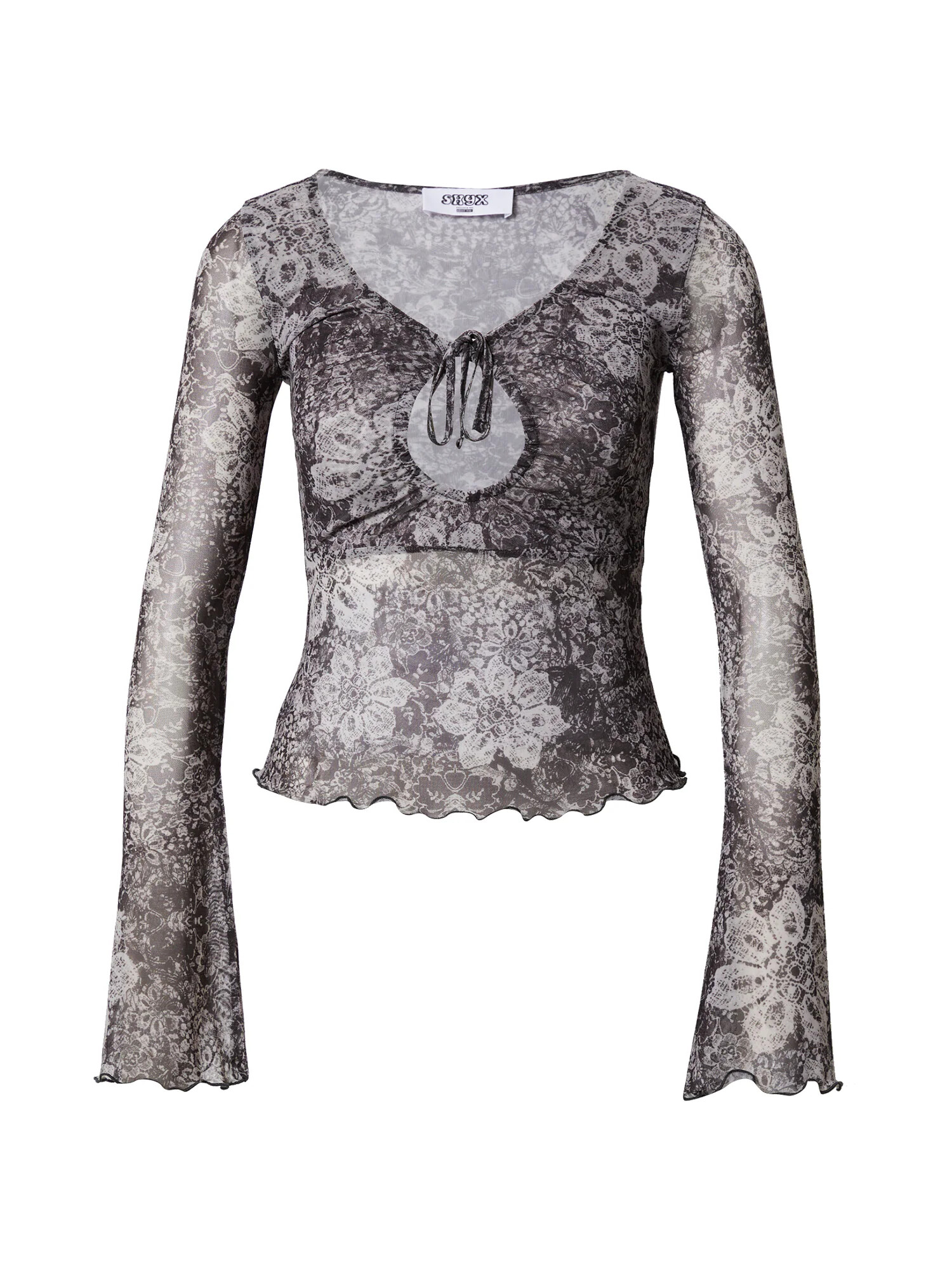 SHYX Tricou 'Heather' gri / alb - Pled.ro