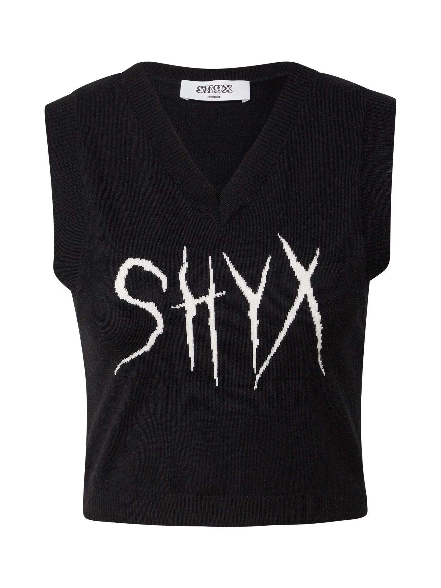 SHYX Tricou 'Kora' negru / alb - Pled.ro