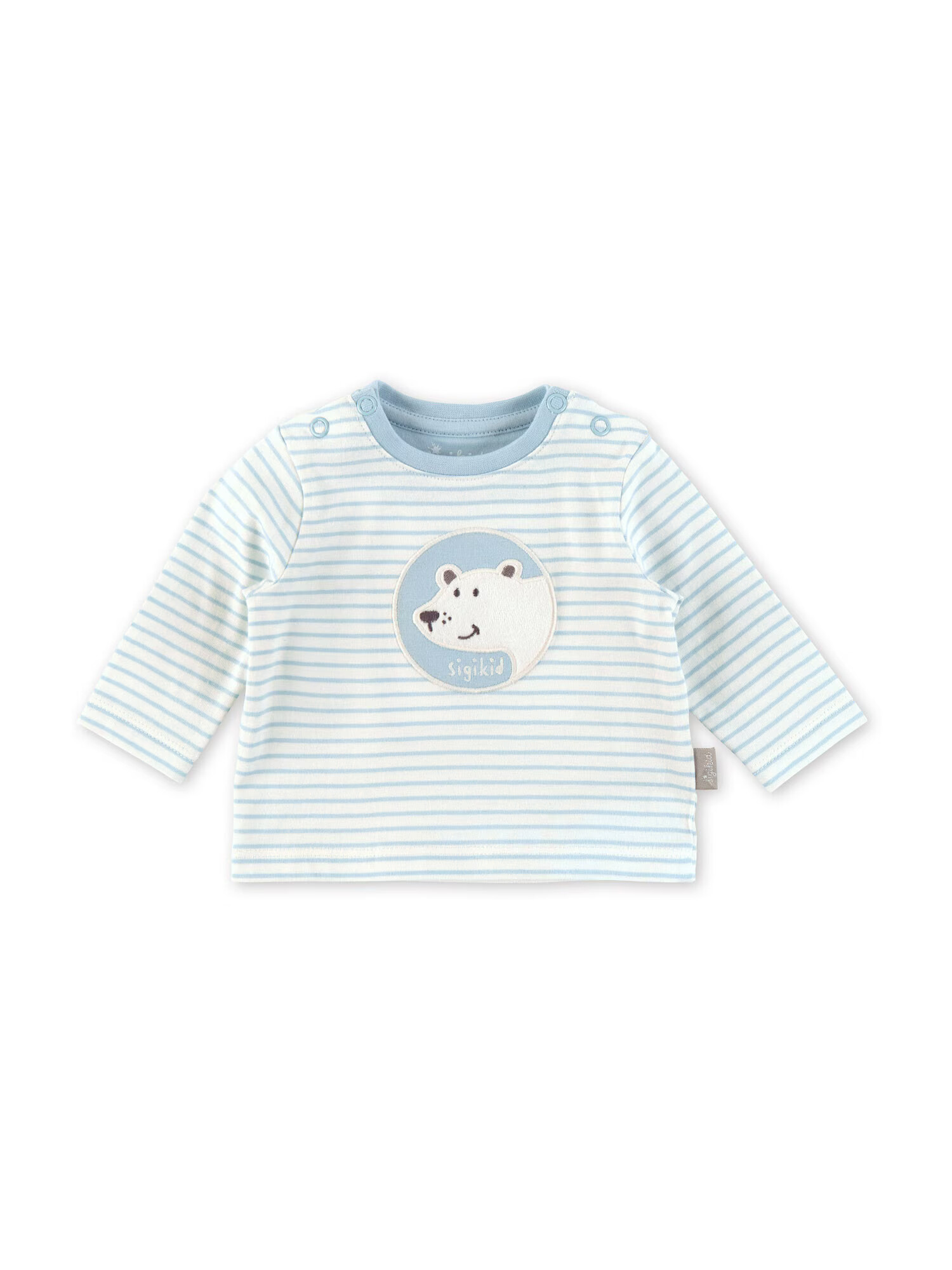 SIGIKID Tricou albastru deschis / gri / alb - Pled.ro