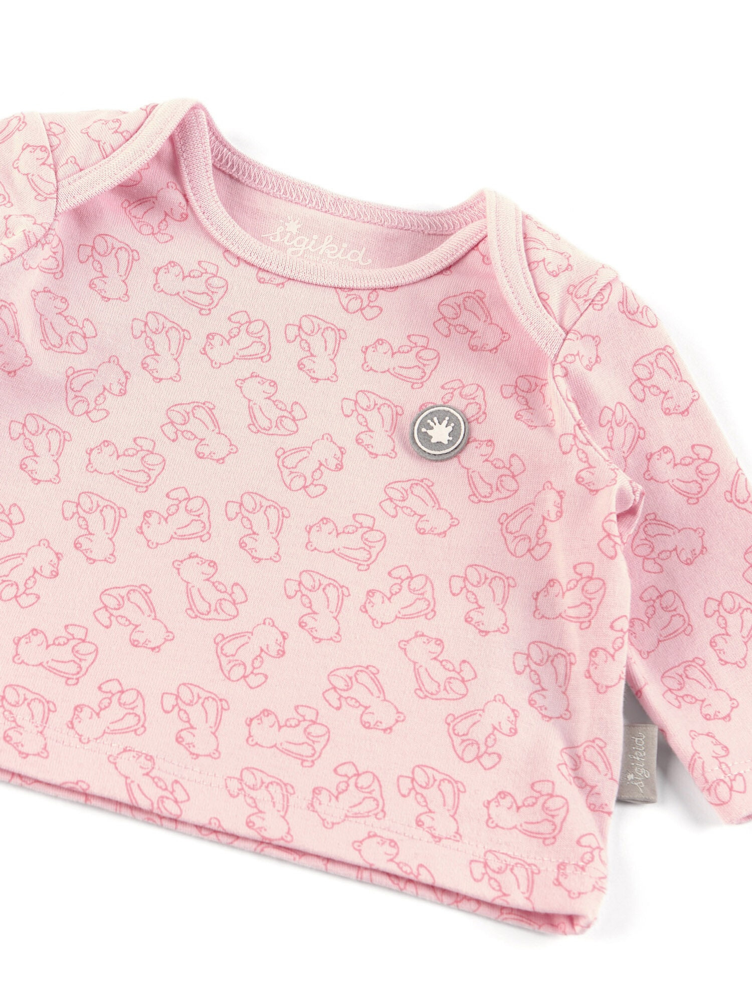 SIGIKID Tricou gri / roz / roz pastel - Pled.ro