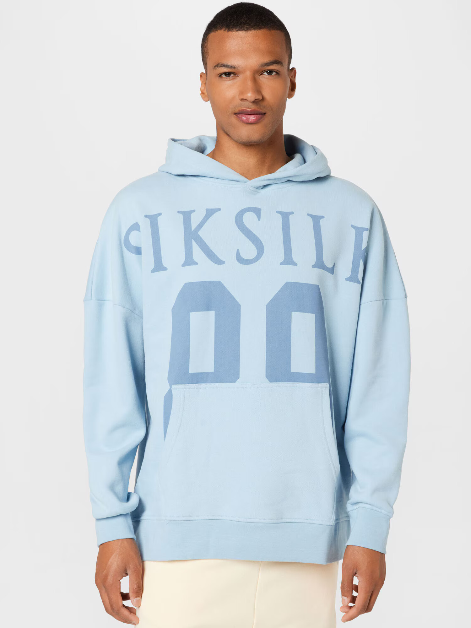 SikSilk Bluză de molton albastru fumuriu / albastru deschis - Pled.ro