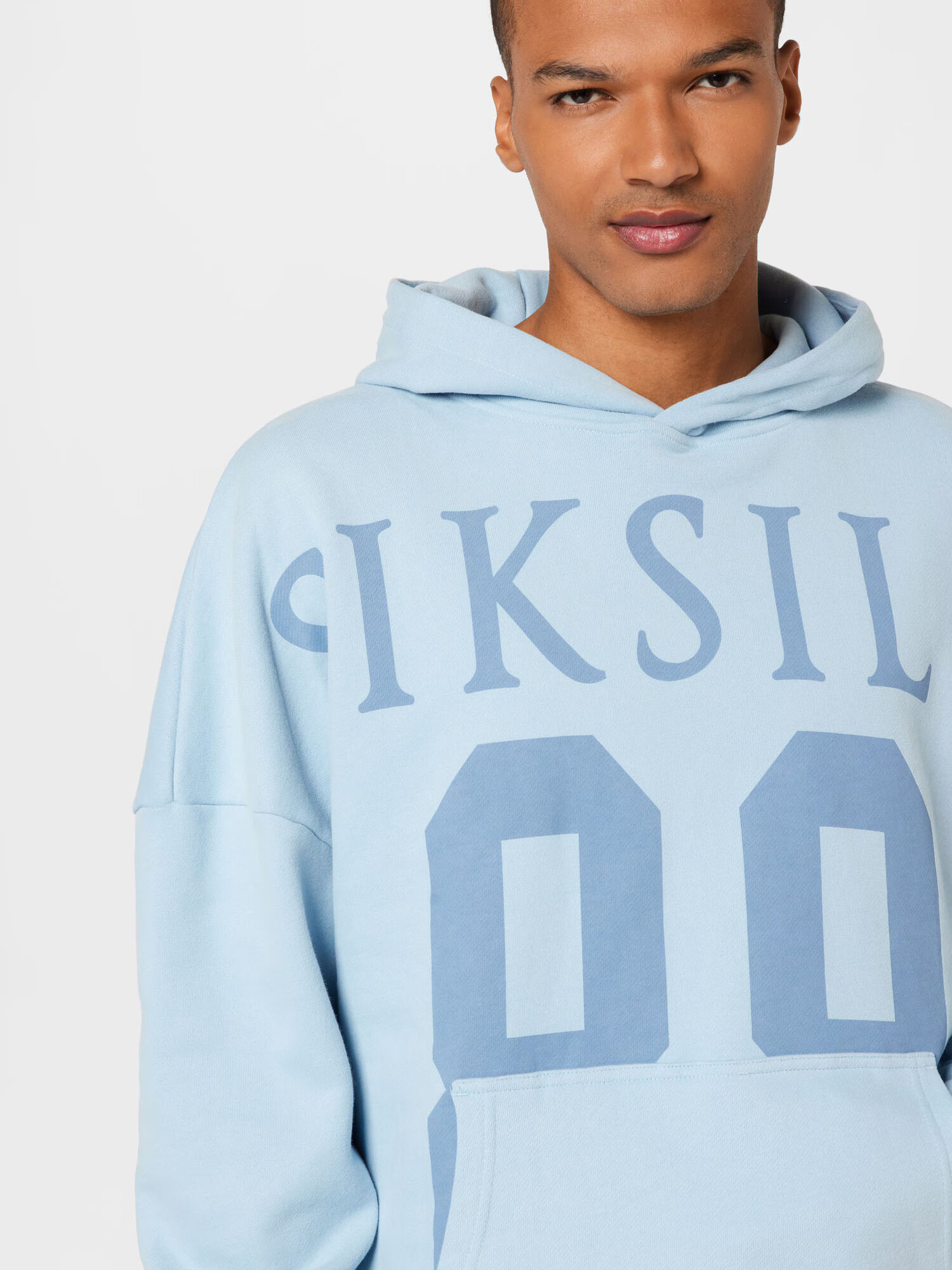 SikSilk Bluză de molton albastru fumuriu / albastru deschis - Pled.ro