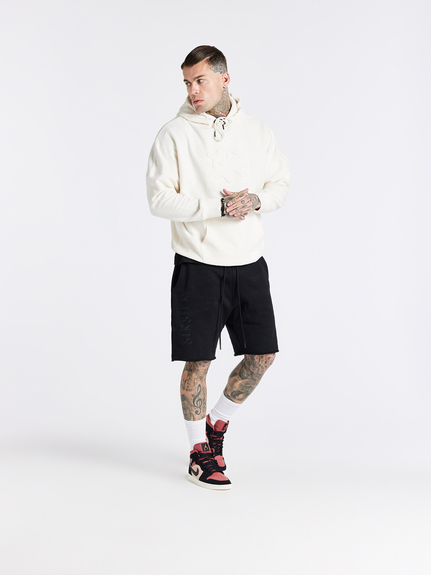 SikSilk Bluză de molton bej - Pled.ro