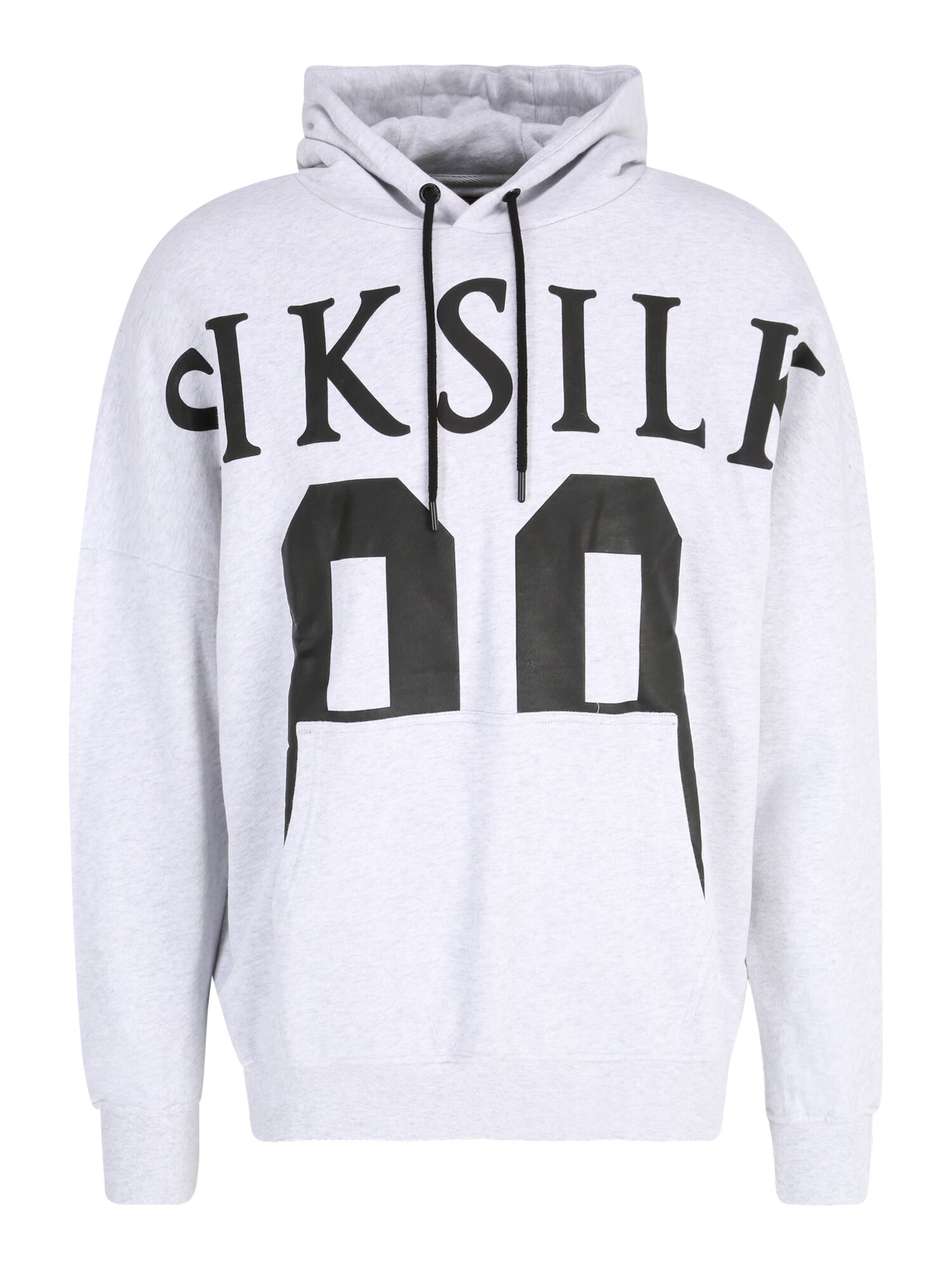 SikSilk Bluză de molton gri amestecat / negru - Pled.ro