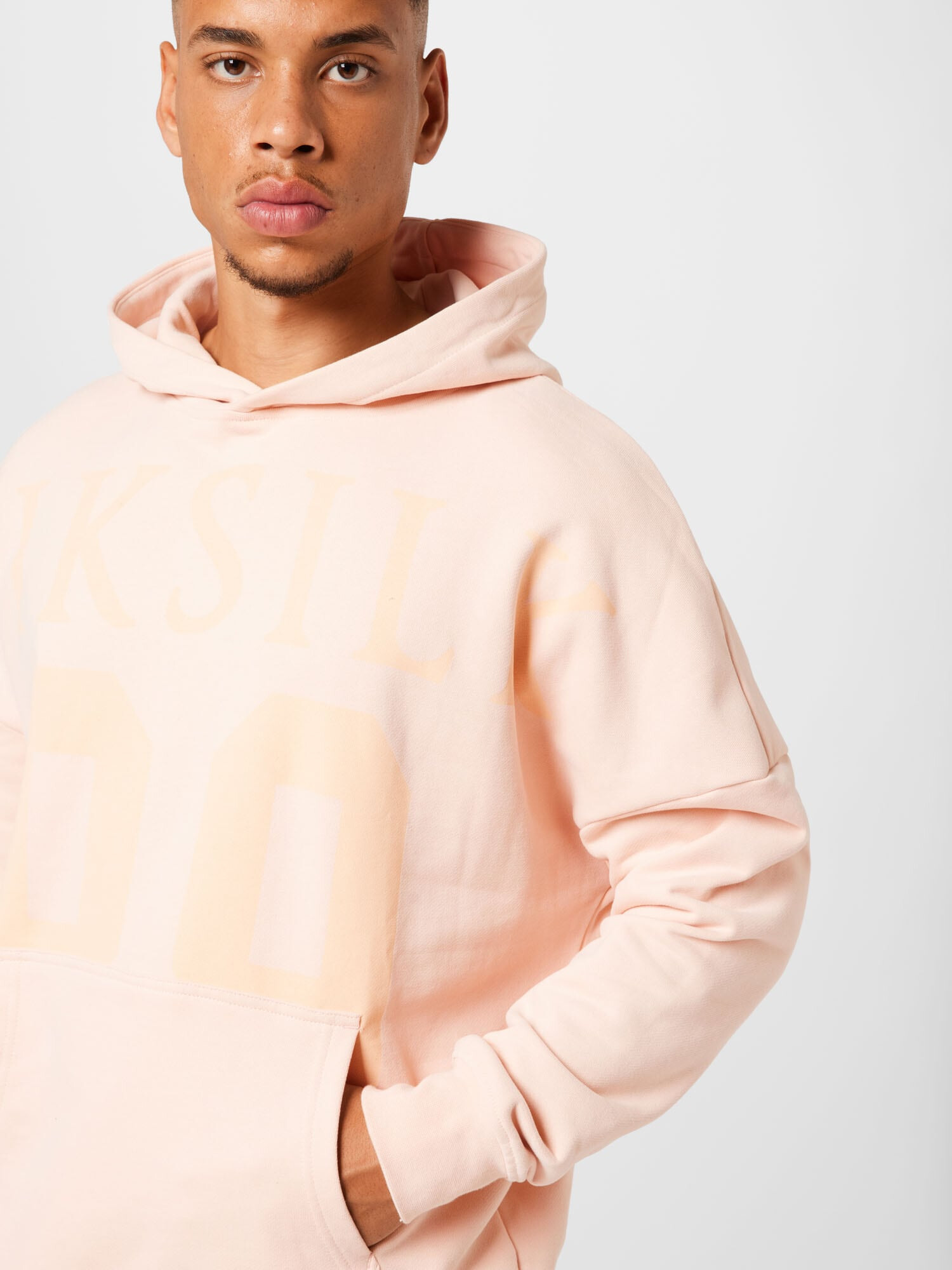 SikSilk Bluză de molton portocaliu caisă / roz pastel - Pled.ro