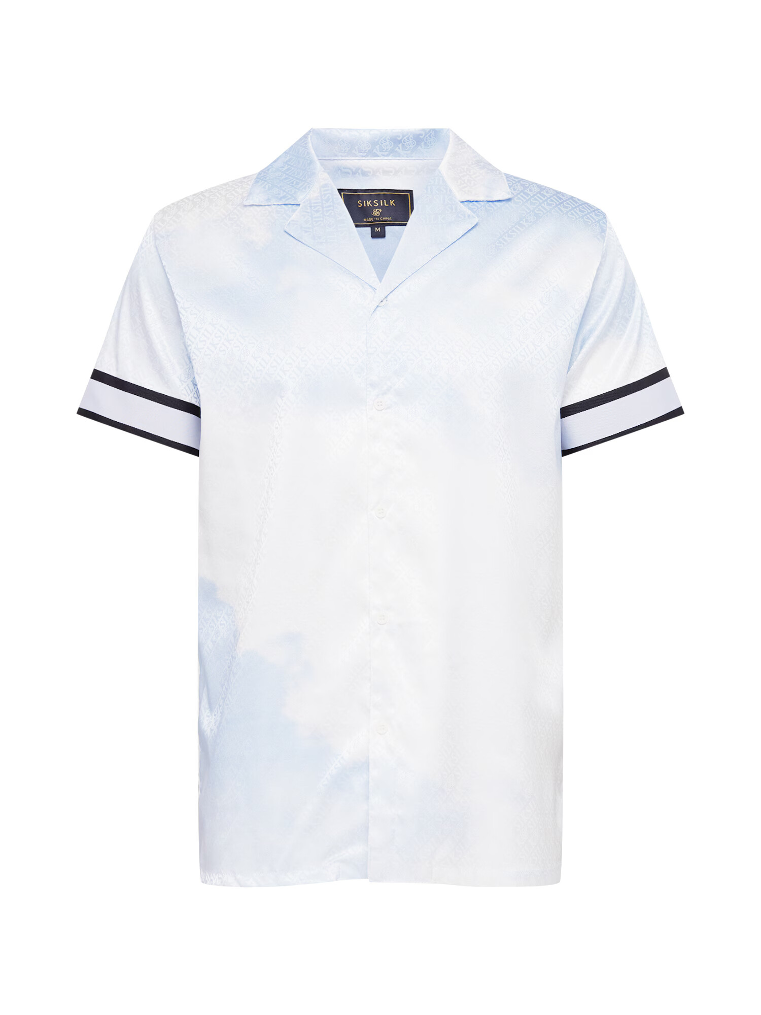 SikSilk Cămașă bleumarin / albastru pastel / albastru deschis - Pled.ro