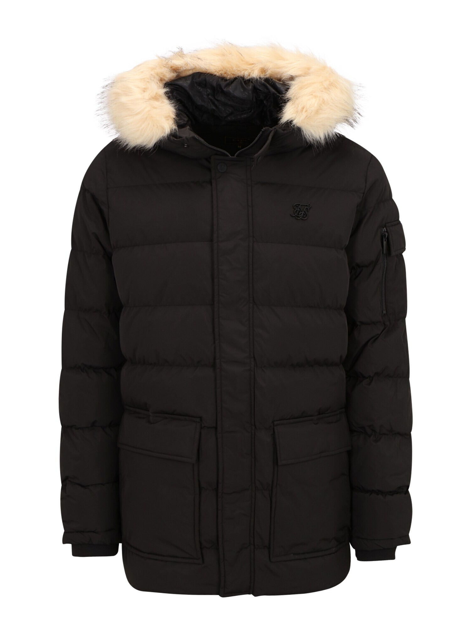 SikSilk Parka de iarnă negru - Pled.ro