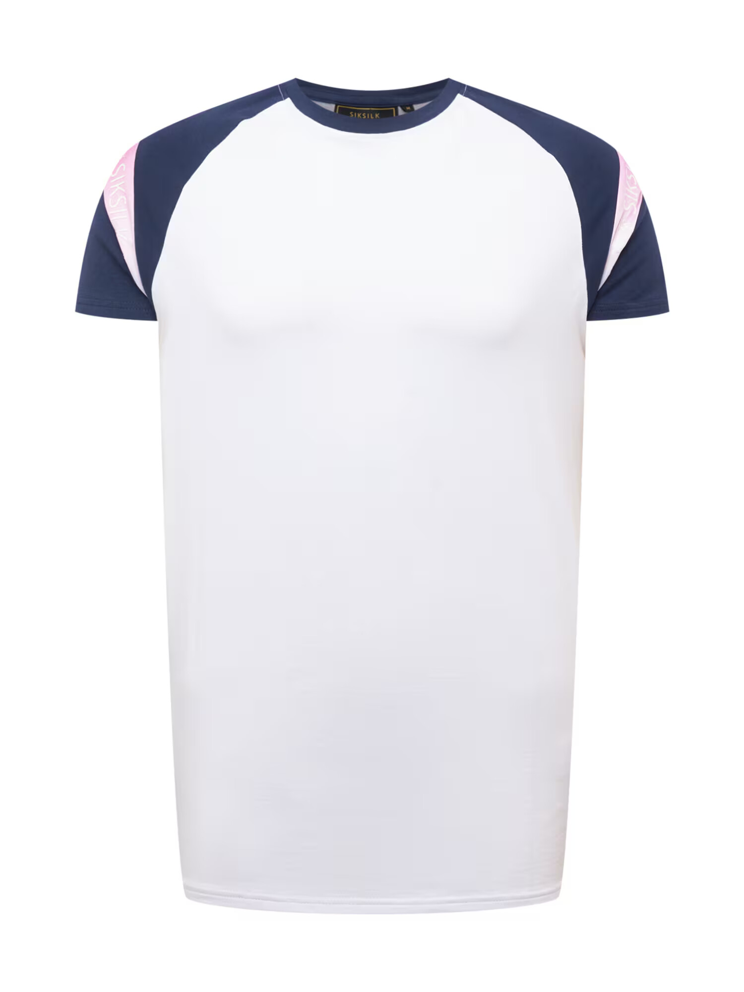 SikSilk Tricou bleumarin / roz / alb - Pled.ro