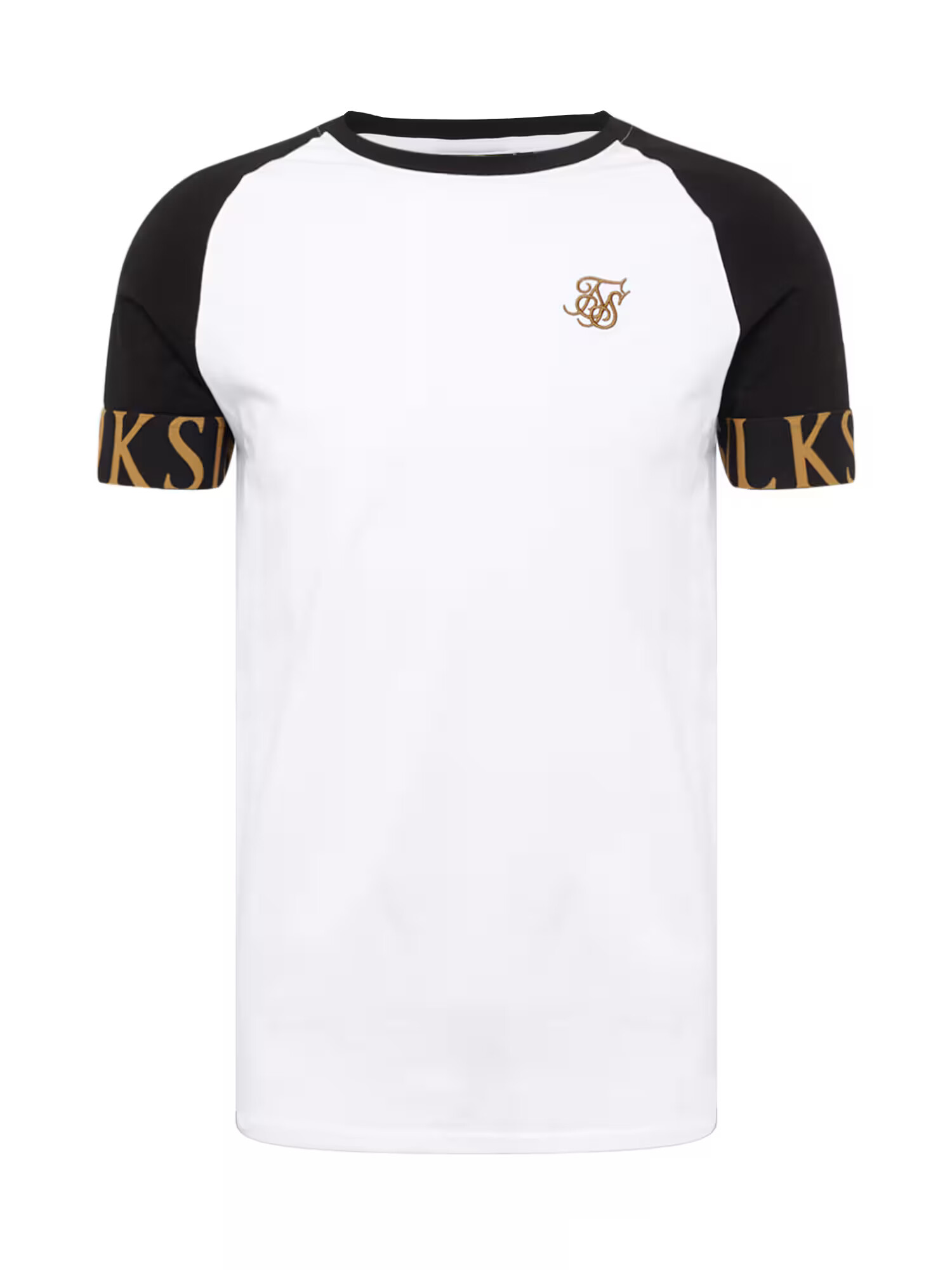 SikSilk Tricou bronz / negru / alb - Pled.ro