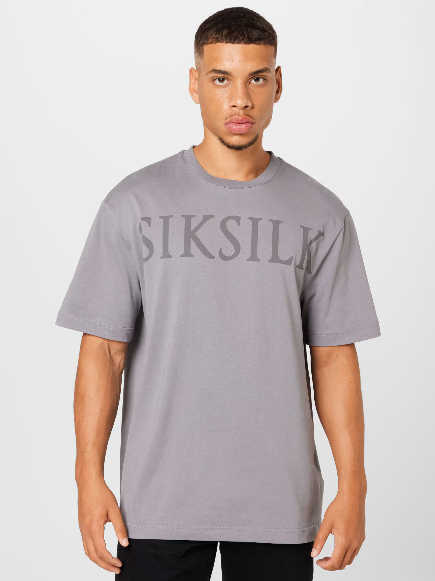 SikSilk Tricou gri / gri închis - Pled.ro