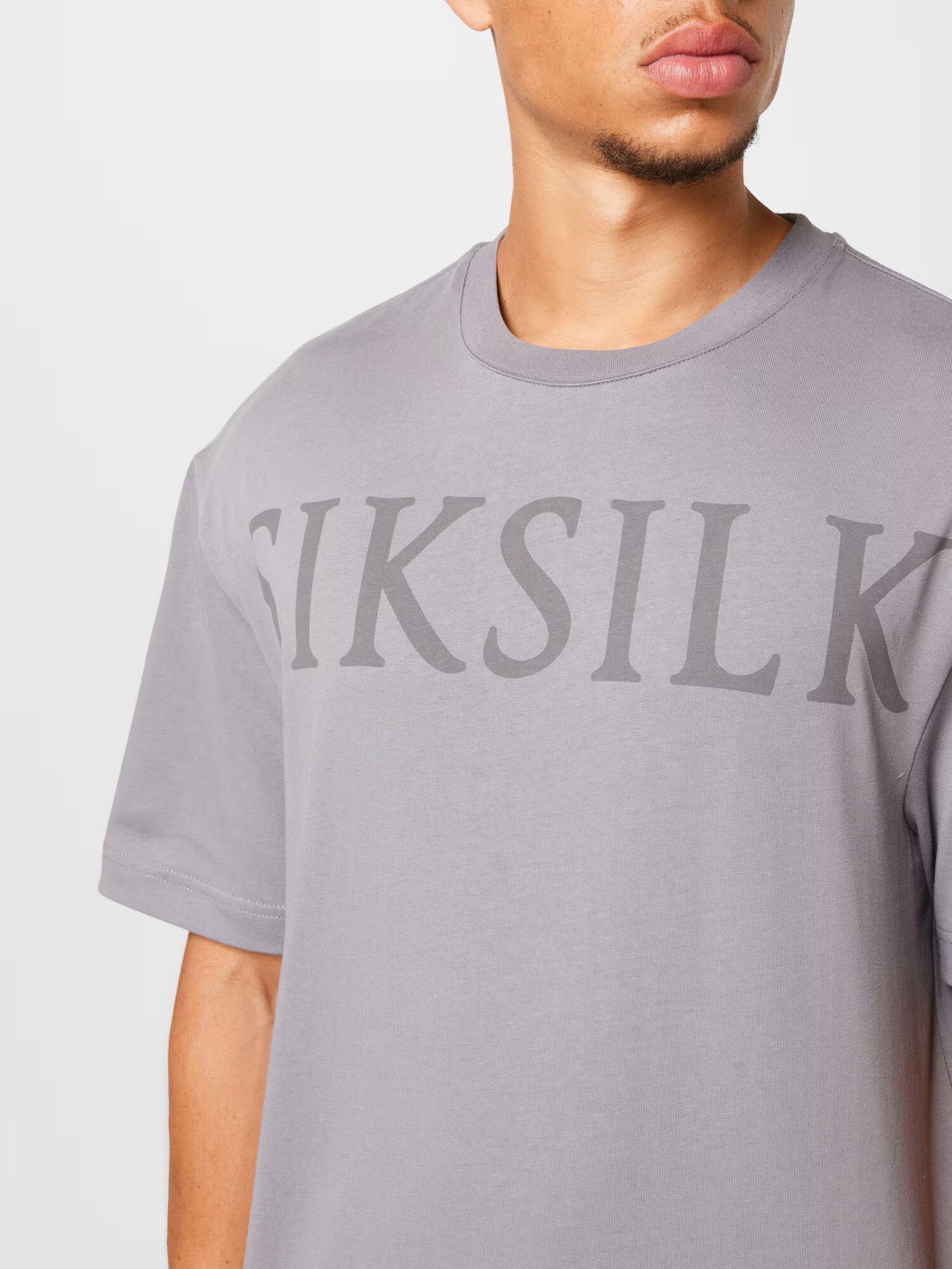 SikSilk Tricou gri / gri închis - Pled.ro