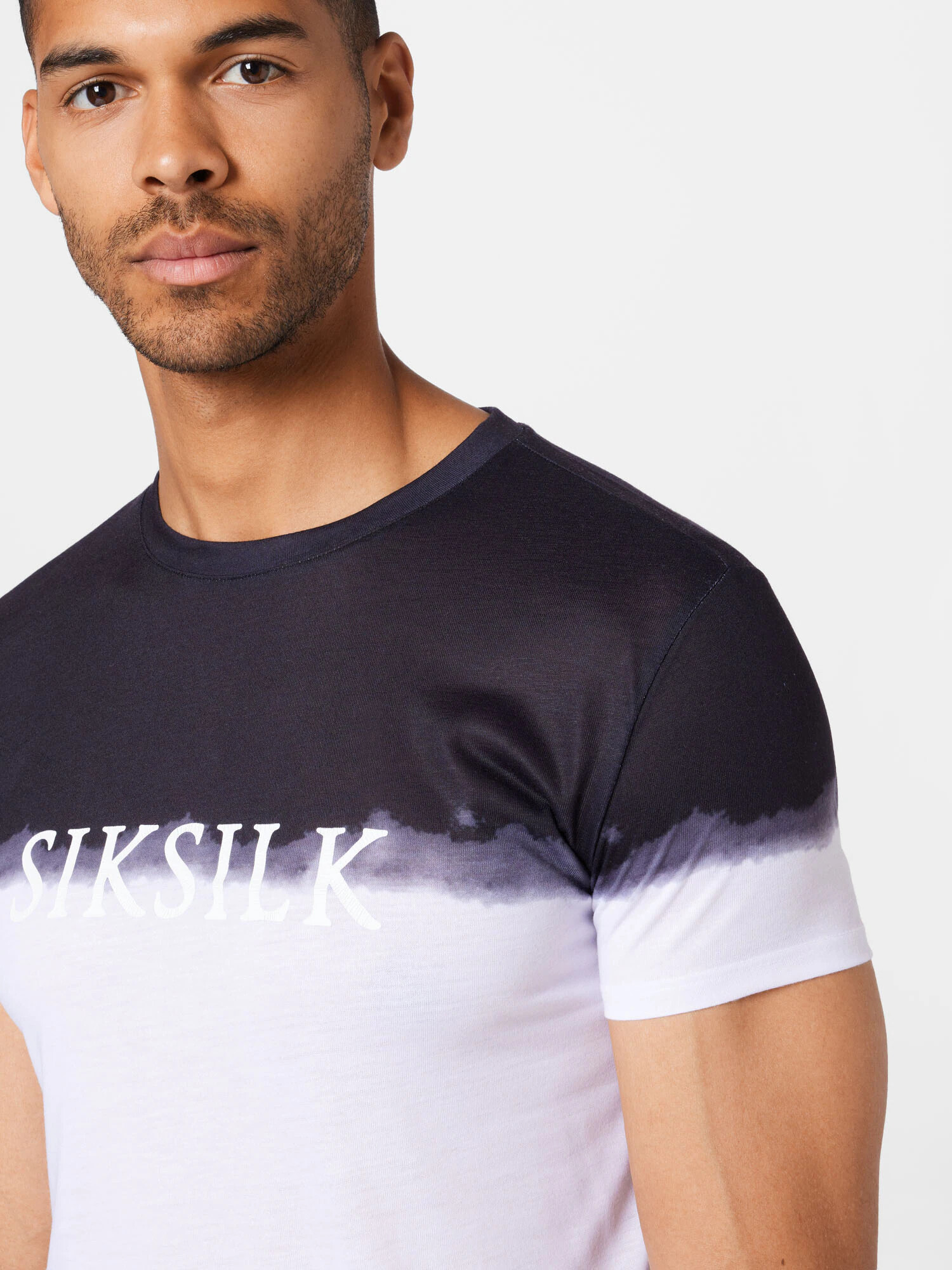 SikSilk Tricou gri închis / negru / alb - Pled.ro