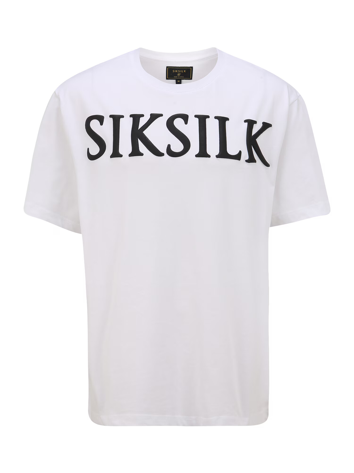 SikSilk Tricou negru / alb - Pled.ro