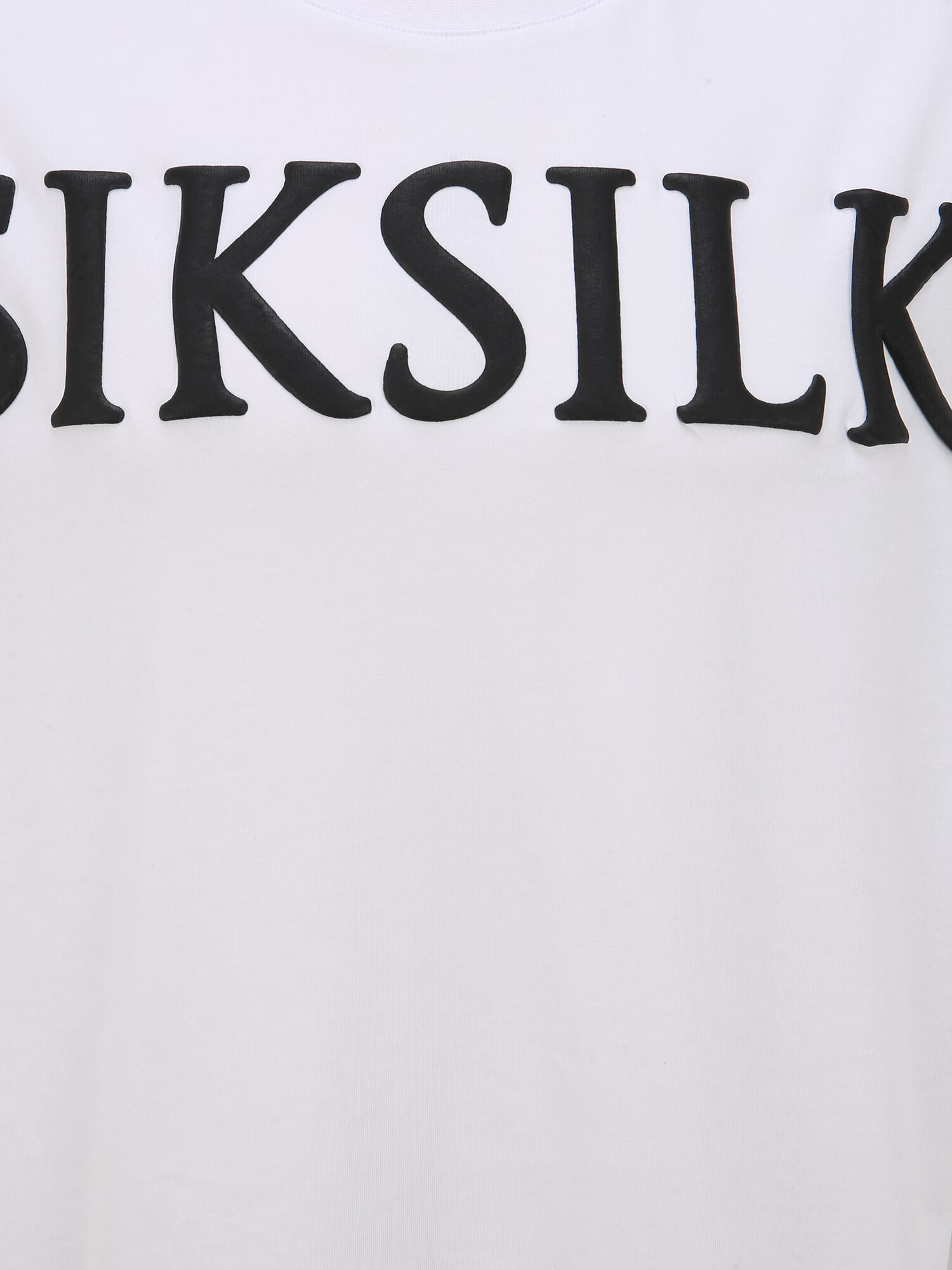 SikSilk Tricou negru / alb - Pled.ro