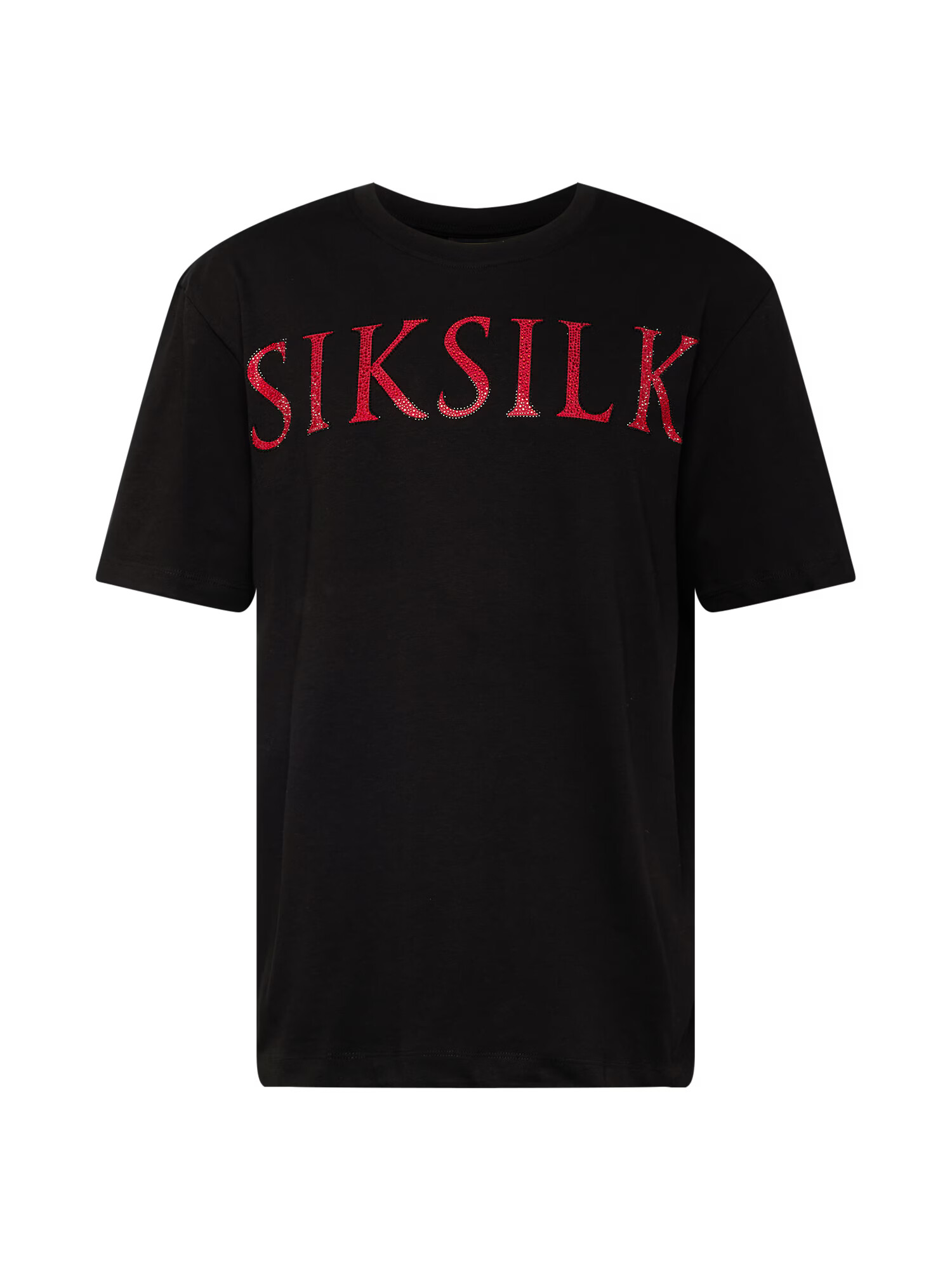 SikSilk Tricou roșu / negru - Pled.ro