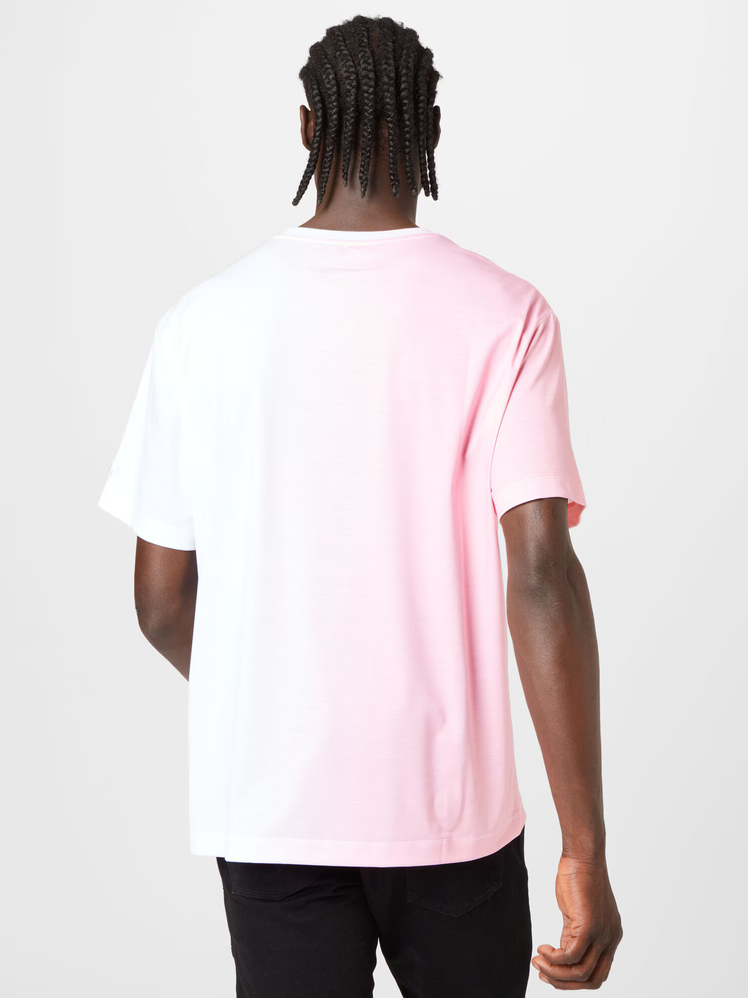 SikSilk Tricou roz / roz pastel / alb - Pled.ro