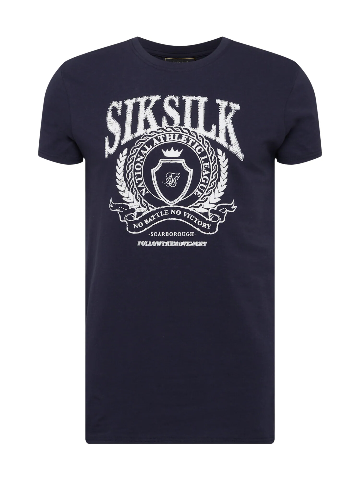 SikSilk Tricou 'Varsity' bleumarin / alb - Pled.ro