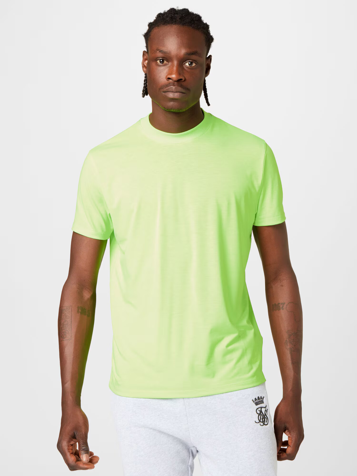 SikSilk Tricou verde limetă - Pled.ro