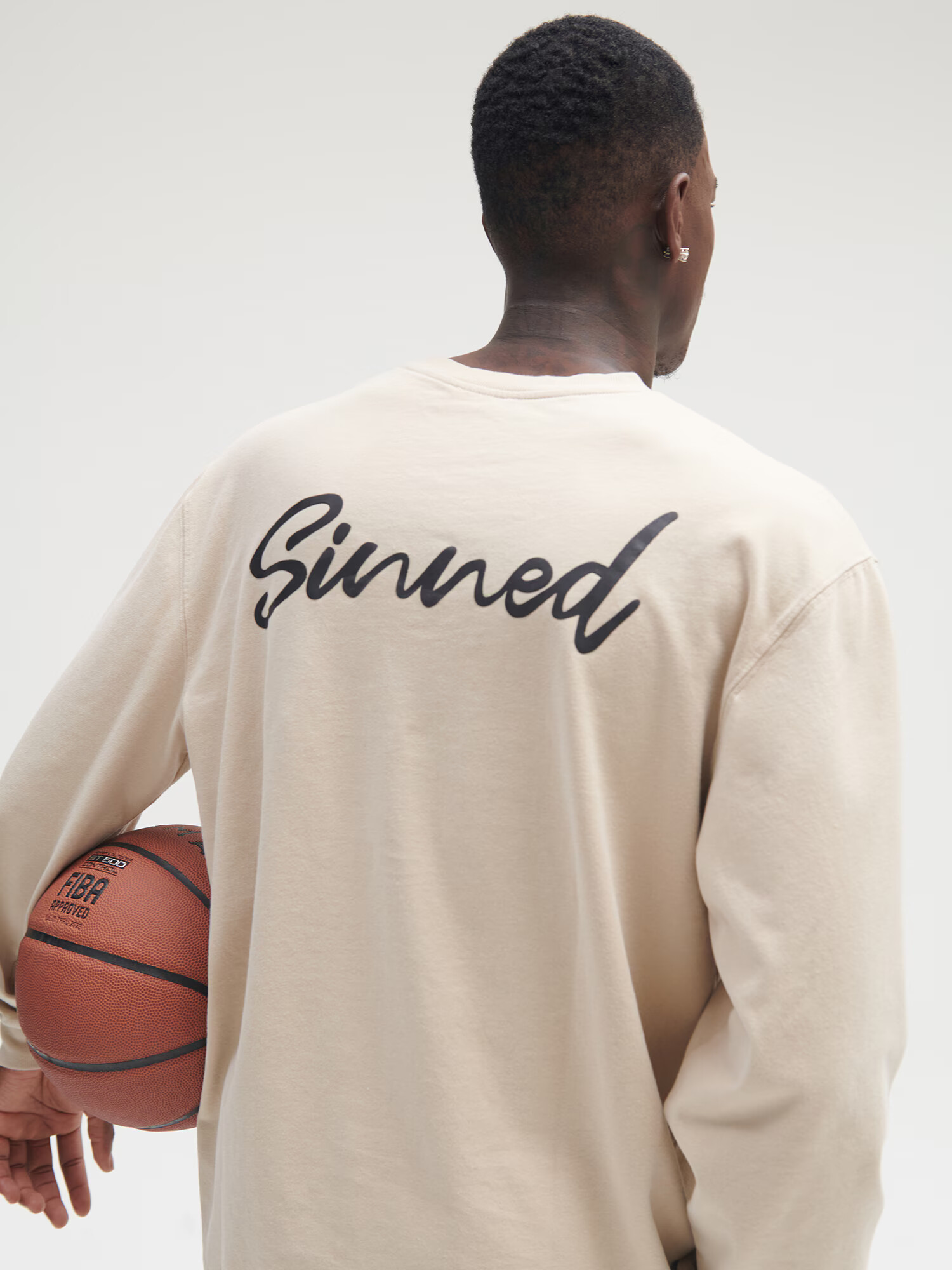 Sinned x ABOUT YOU Tricou 'David' bej / negru - Pled.ro