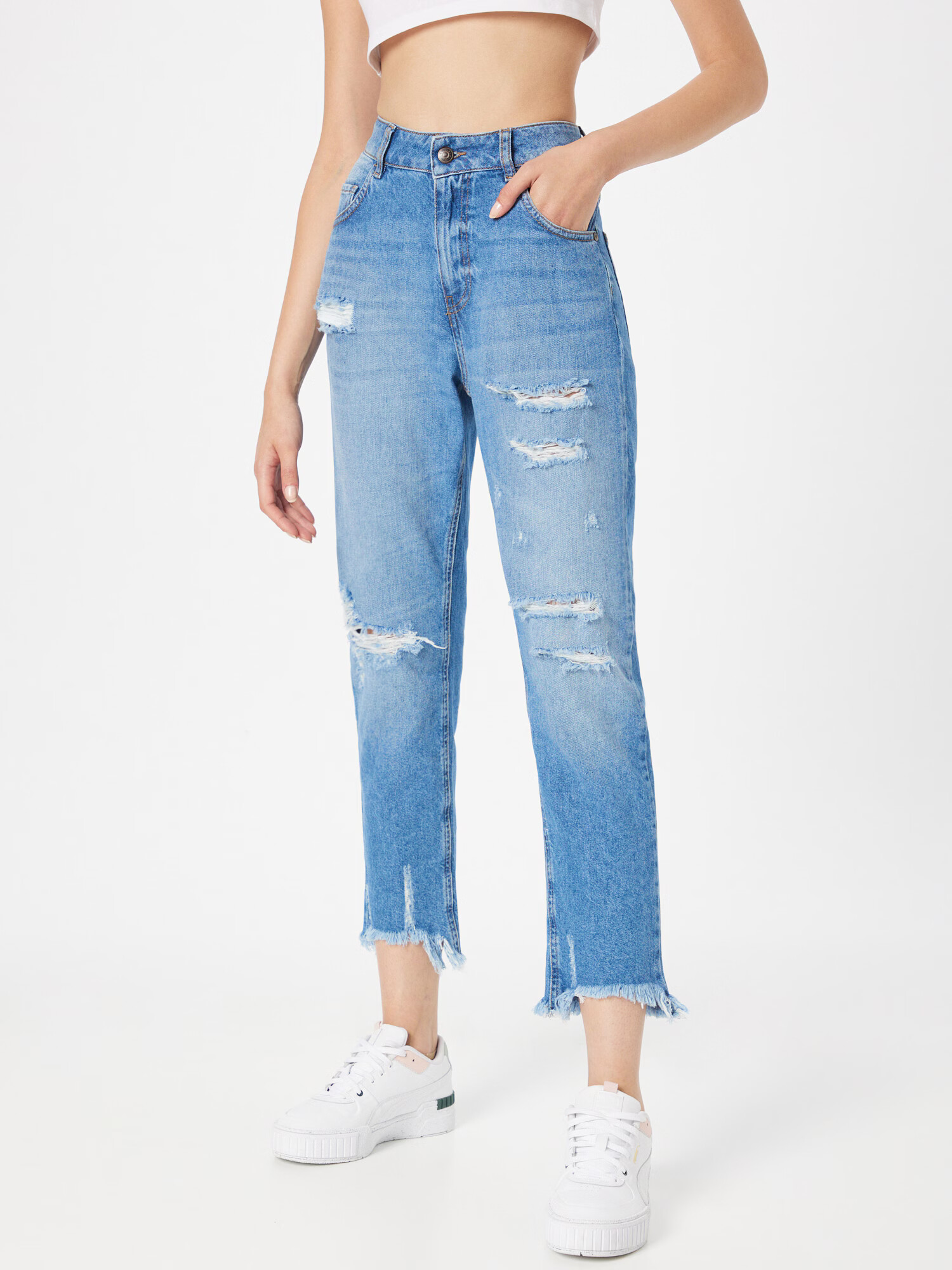 Sisley Jeans albastru denim - Pled.ro