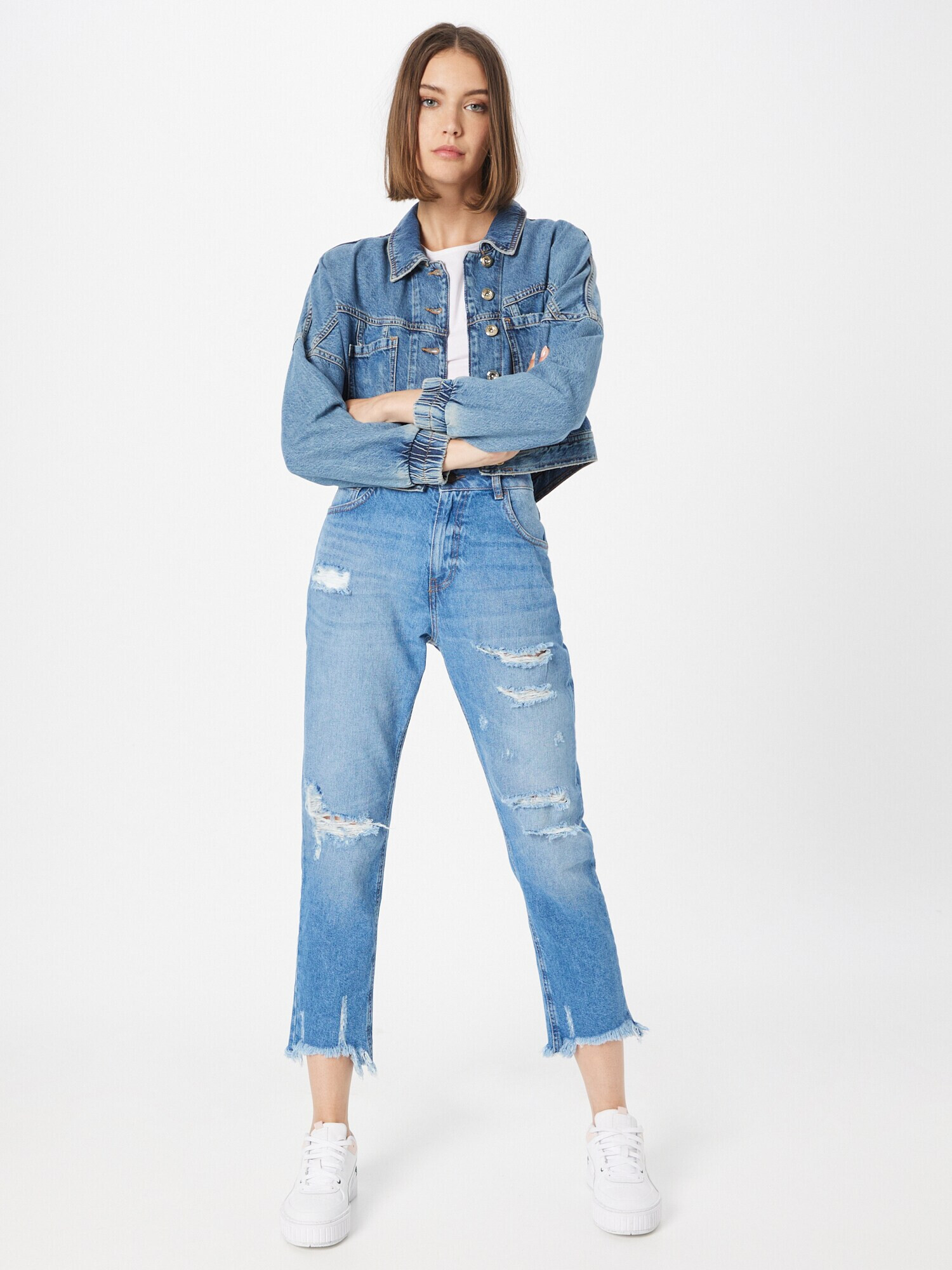 Sisley Jeans albastru denim - Pled.ro