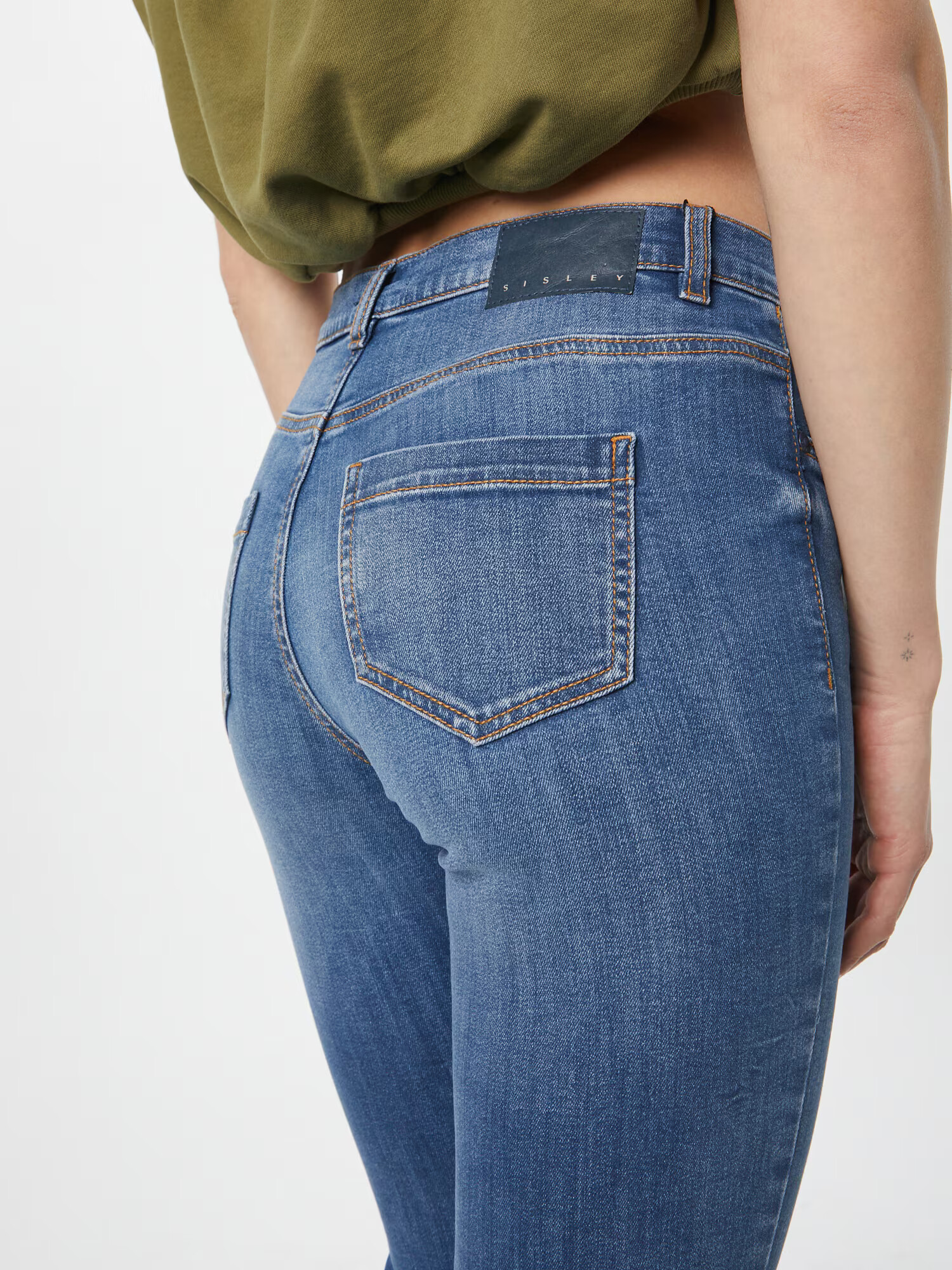 Sisley Jeans albastru denim - Pled.ro