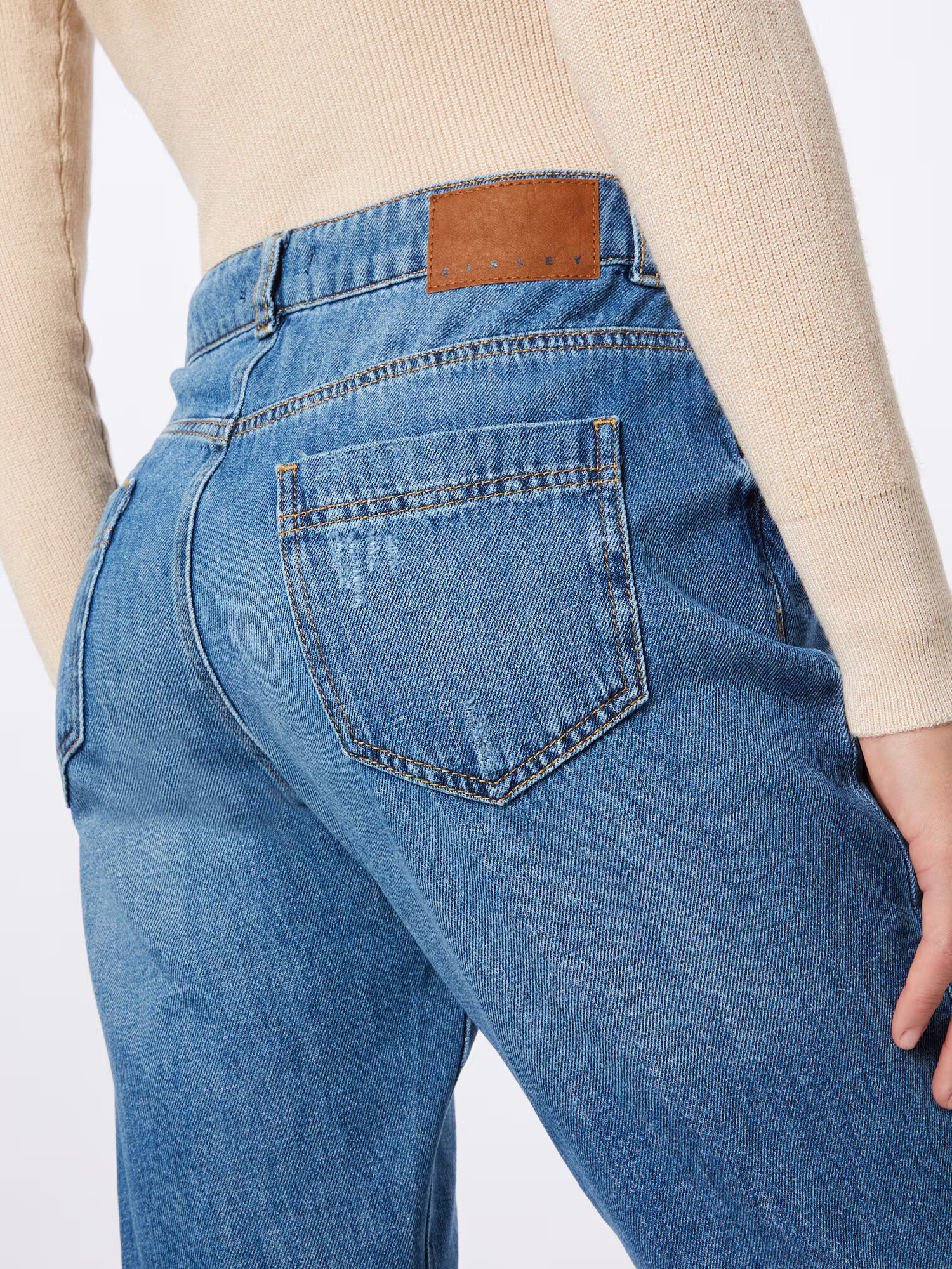 Sisley Jeans albastru denim - Pled.ro