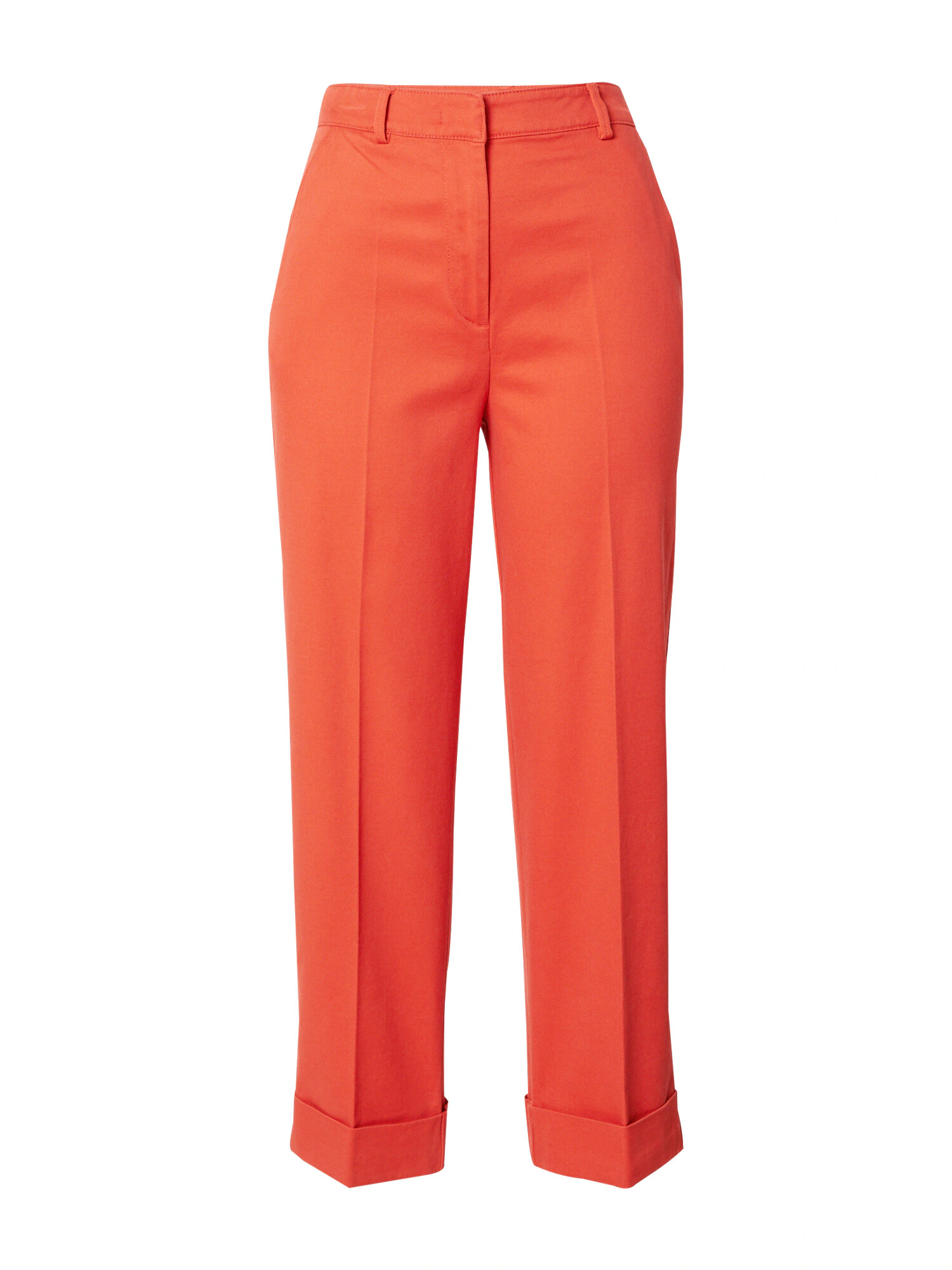 Sisley Pantaloni cu dungă roșu orange - Pled.ro