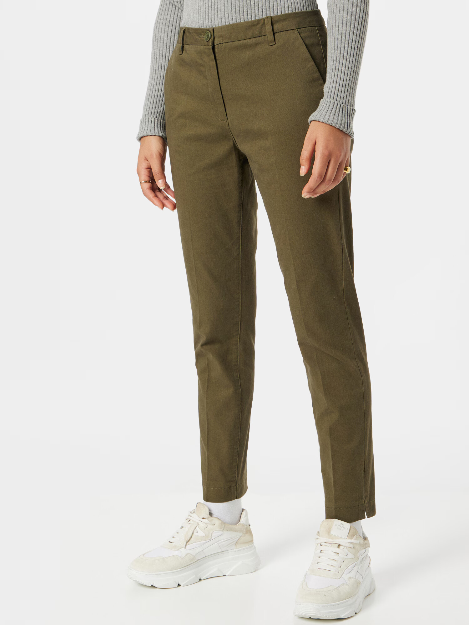 Sisley Pantaloni eleganți oliv - Pled.ro