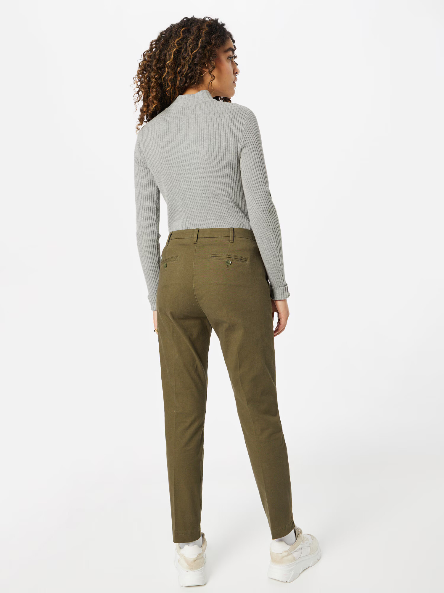 Sisley Pantaloni eleganți oliv - Pled.ro