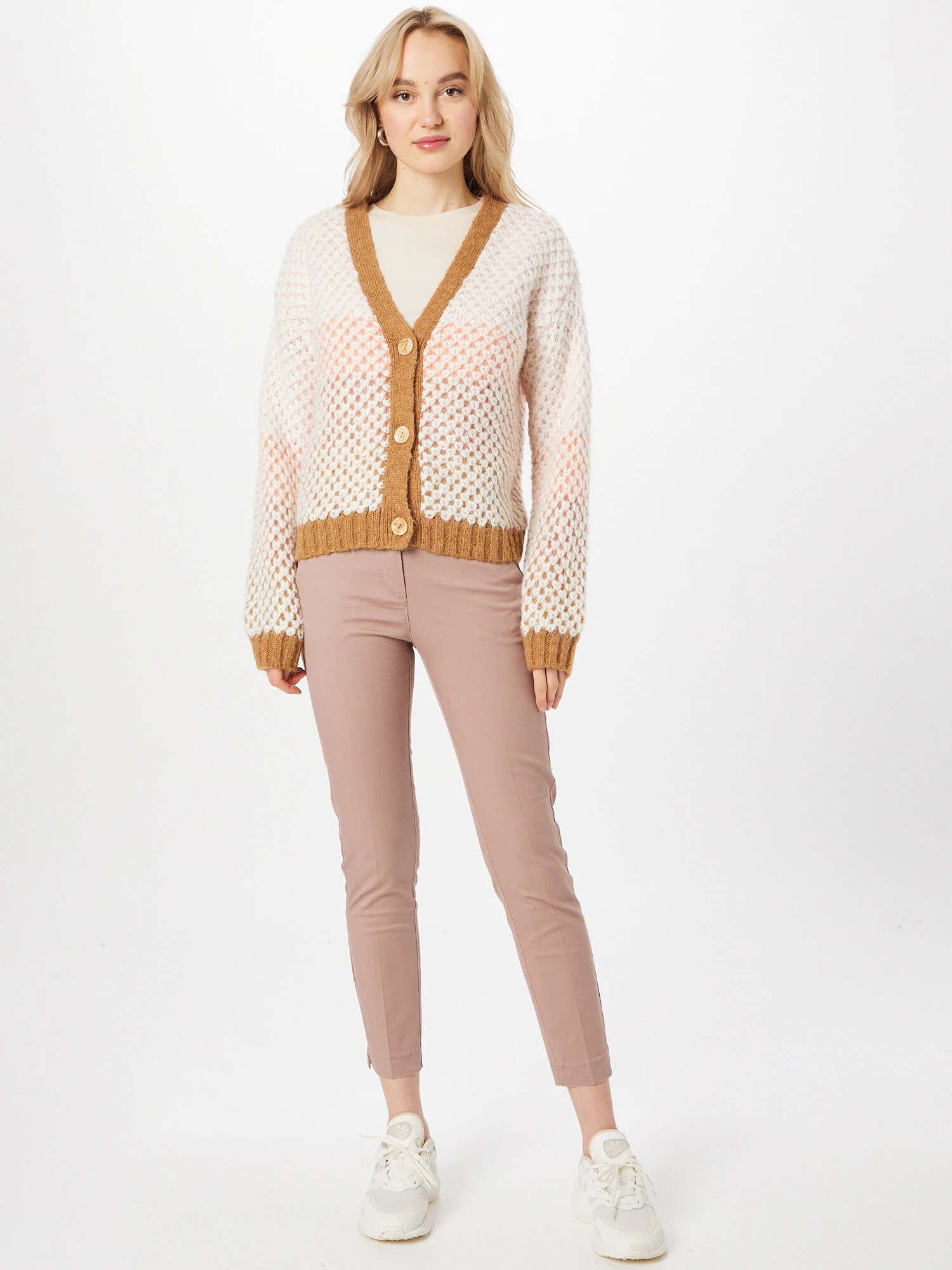 Sisley Pantaloni eleganți rosé - Pled.ro