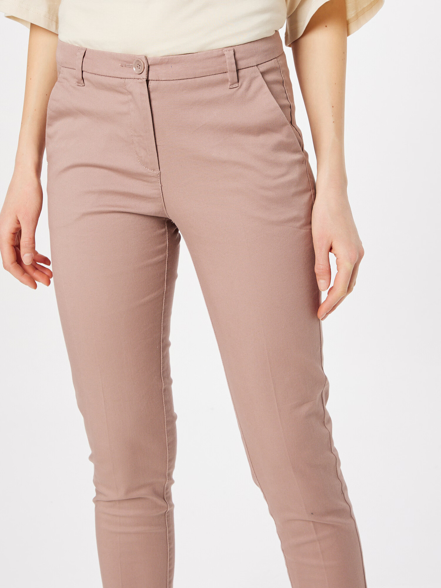 Sisley Pantaloni eleganți rosé - Pled.ro