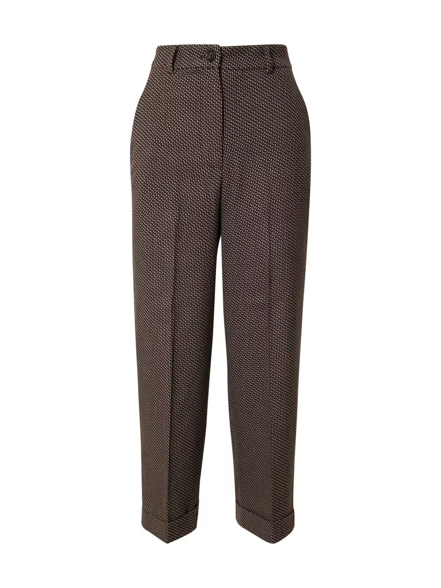 Sisley Pantaloni maro / gri - Pled.ro