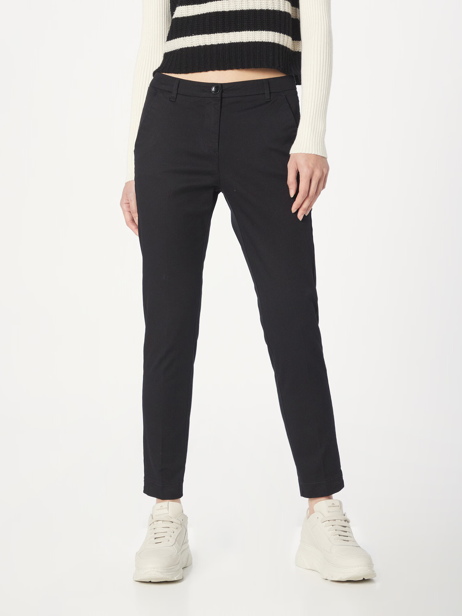 Sisley Pantaloni eleganți negru - Pled.ro