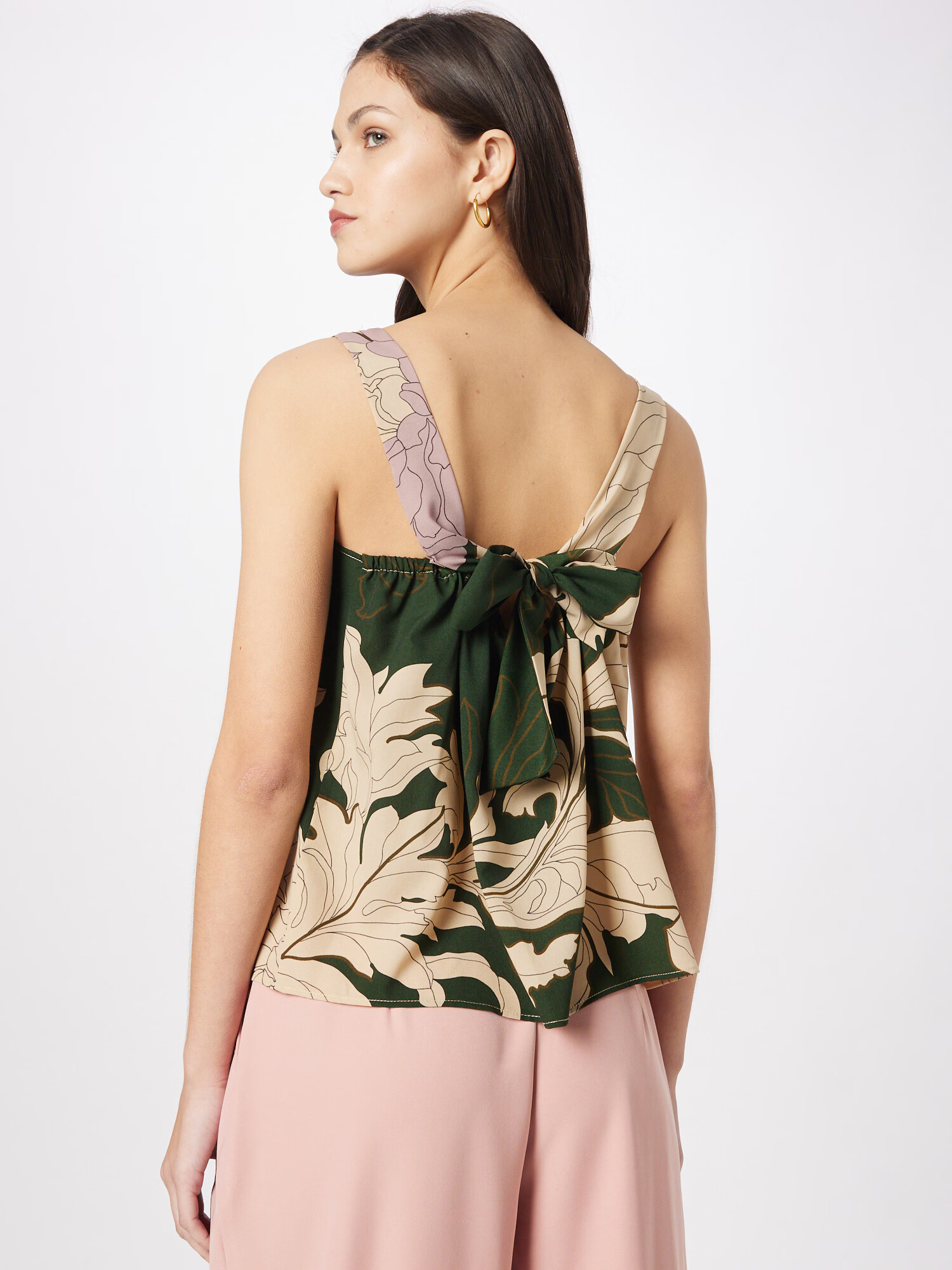 Sisley Top verde / alb murdar - Pled.ro