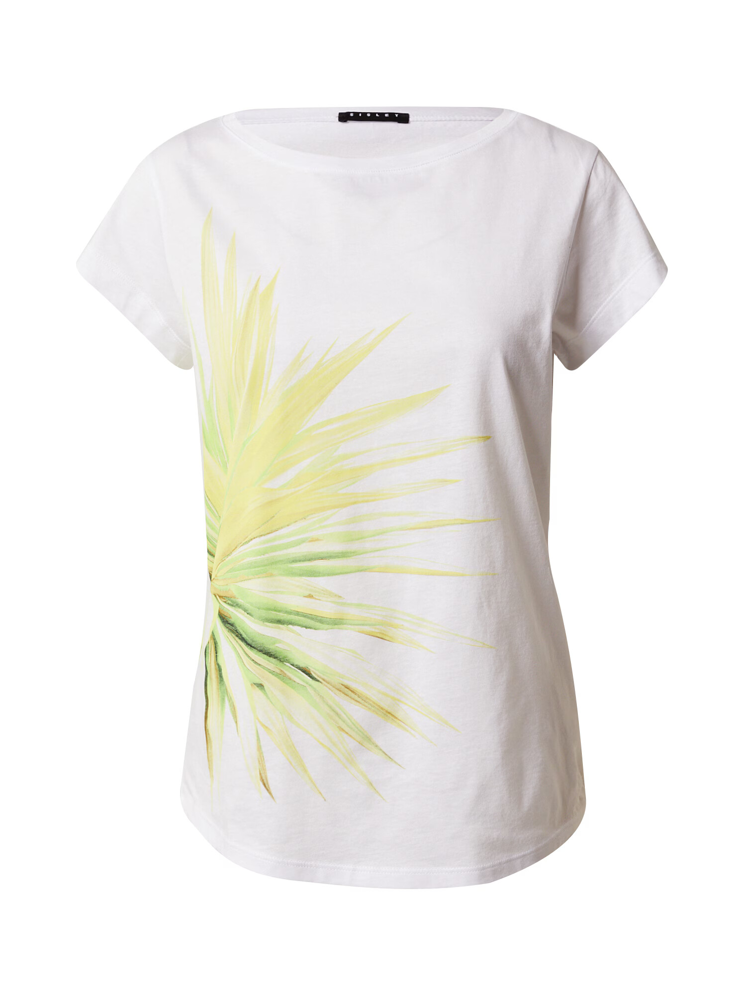 Sisley Tricou galben / verde / alb - Pled.ro