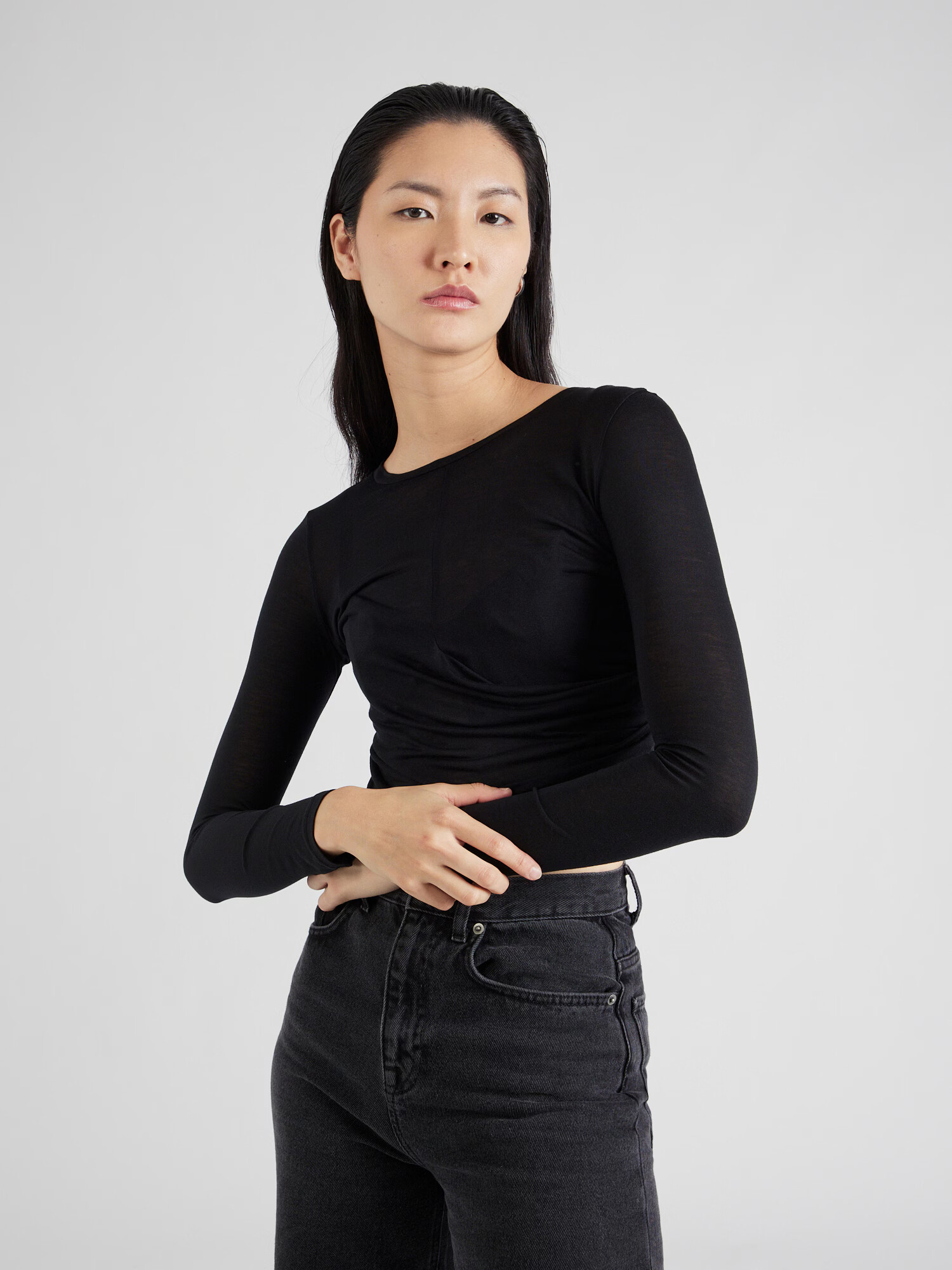 Sisley Tricou negru - Pled.ro