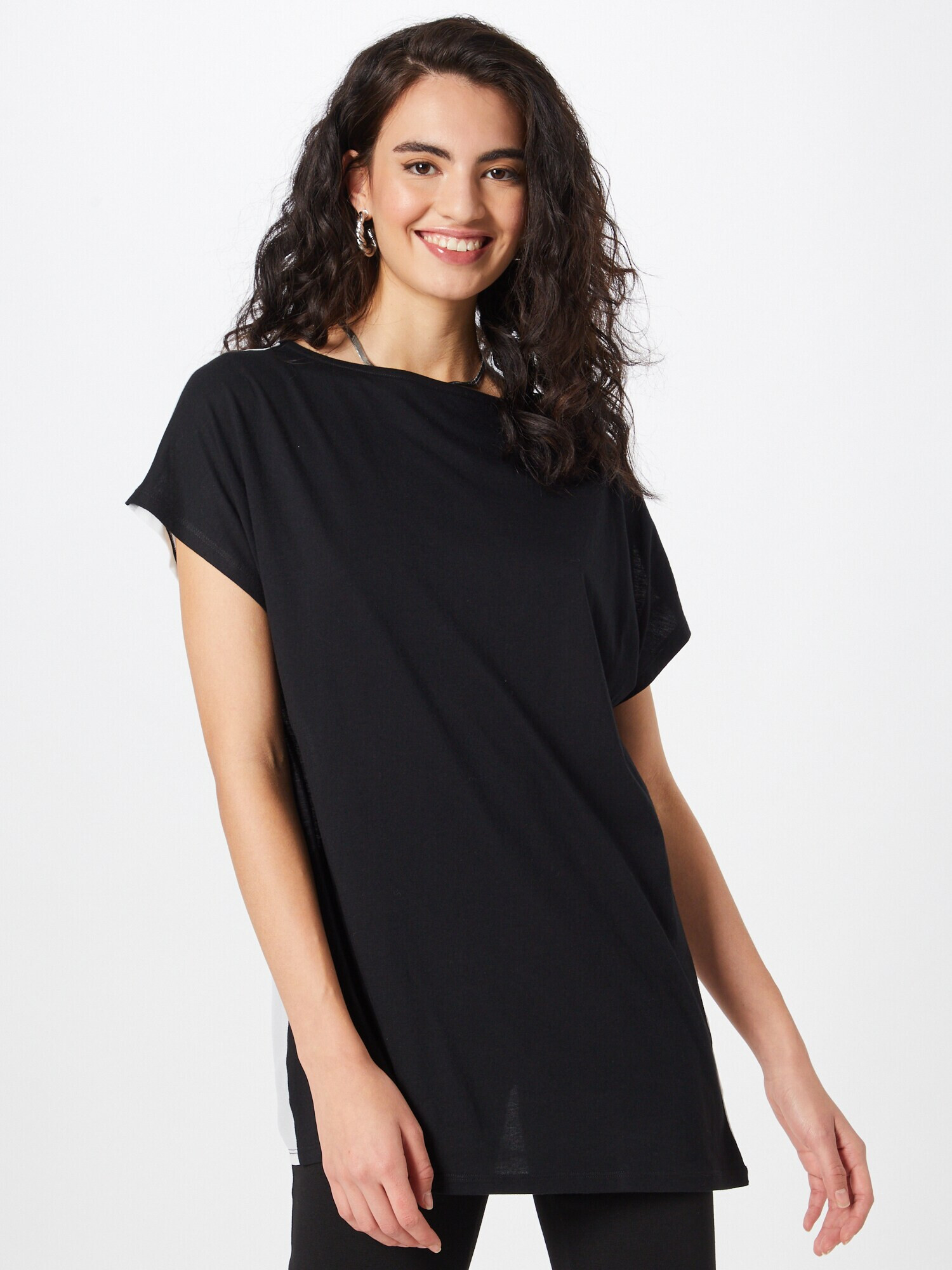 Sisley Tricou negru / alb - Pled.ro