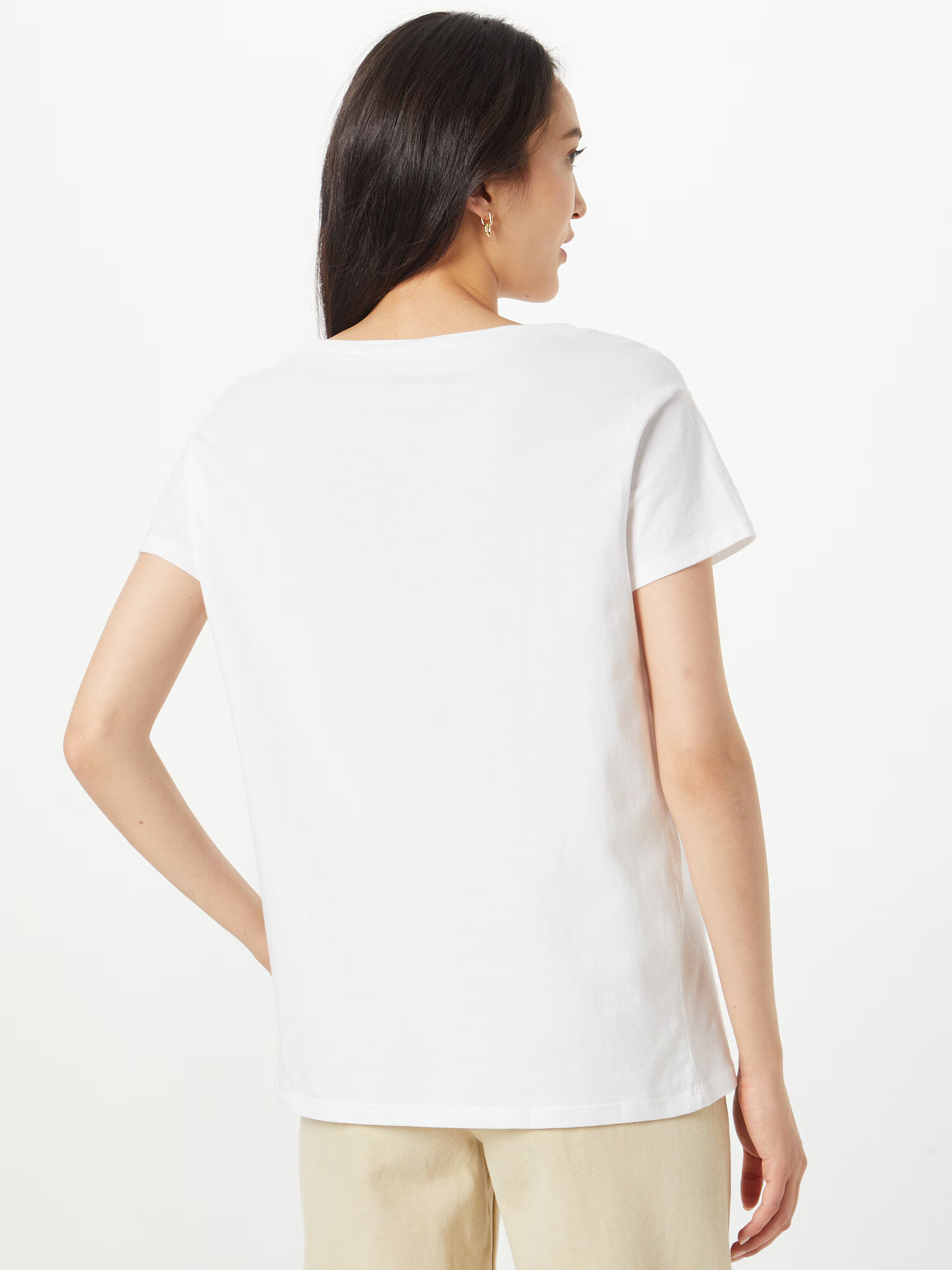 Sisley Tricou rosé / argintiu / alb - Pled.ro