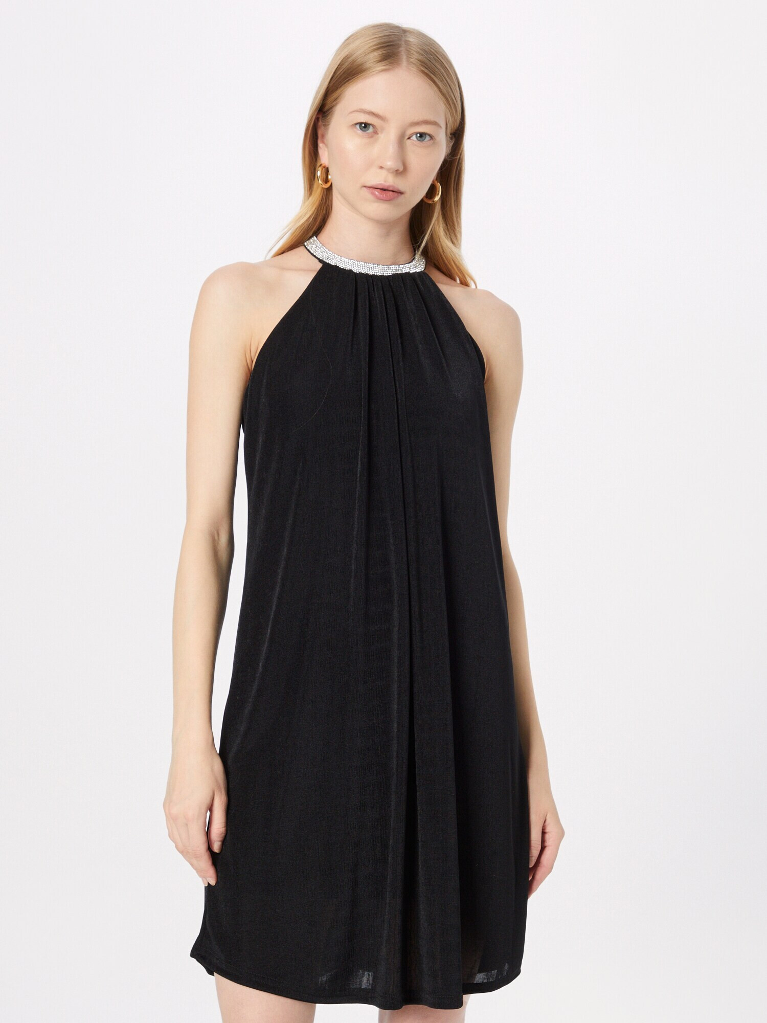 SISTERS POINT Rochie de cocktail 'GOSA' negru / argintiu - Pled.ro