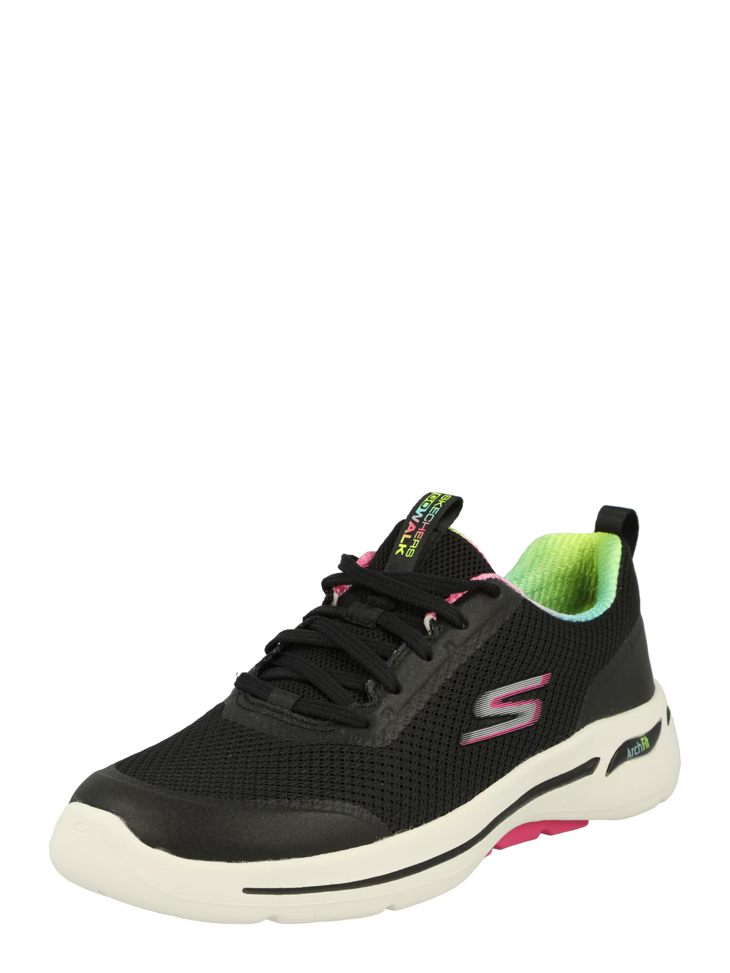 SKECHERS Pantofi sport 'Go Walk Arch Fit' gri argintiu / roz / negru - Pled.ro