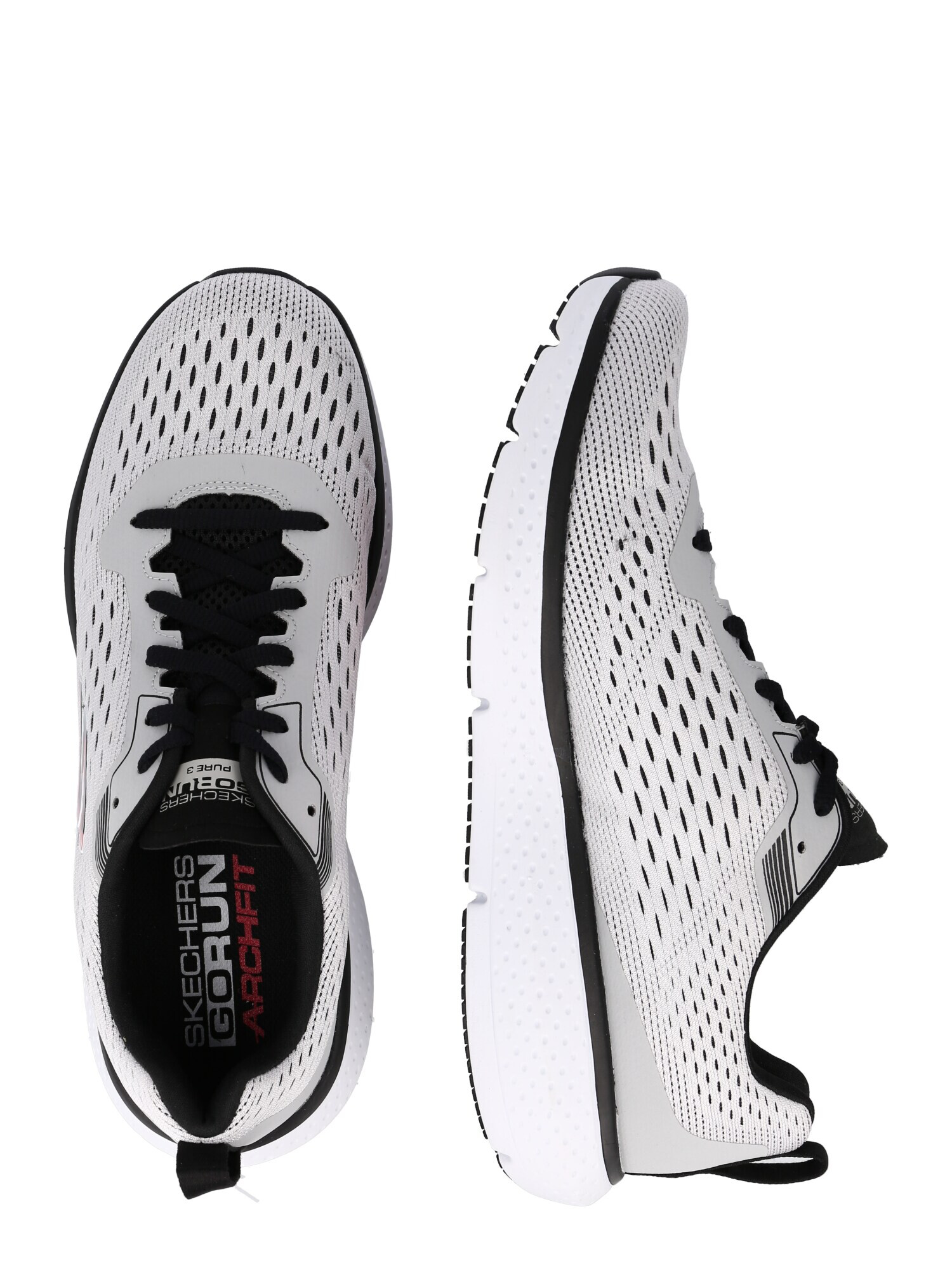 SKECHERS Sneaker de alergat 'GO RUN PURE 3' roșu / negru / alb - Pled.ro