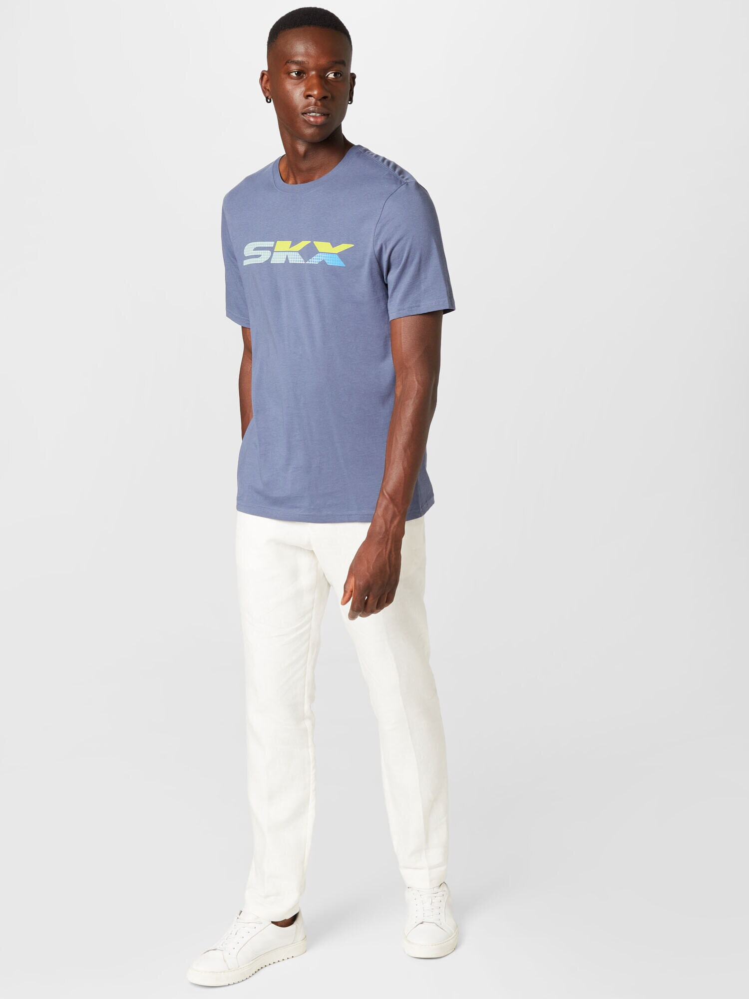 Skechers Performance Tricou albastru fumuriu / albastru deschis / galben / verde pastel - Pled.ro