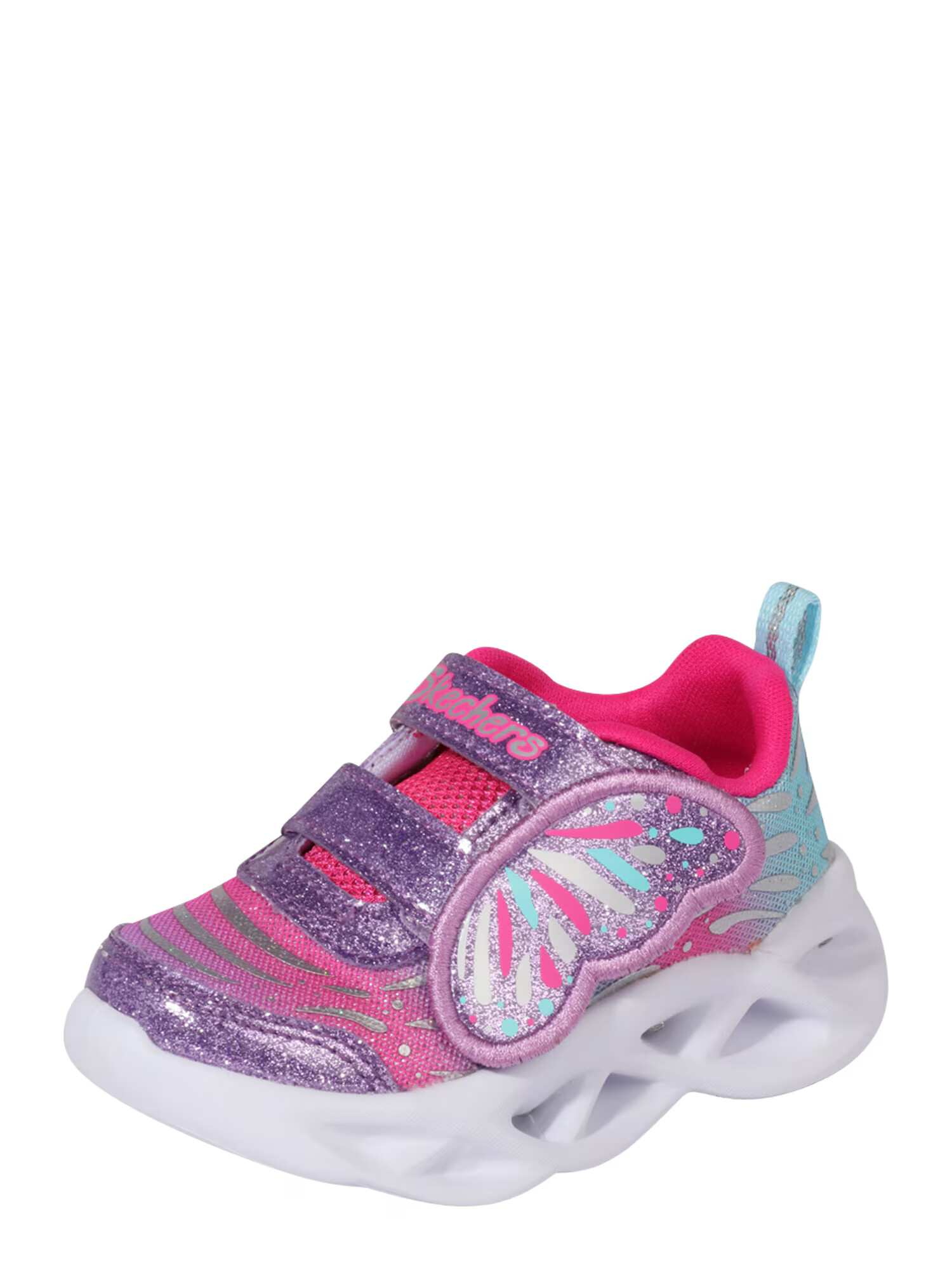 SKECHERS Sneaker albastru deschis / roz / argintiu / alb - Pled.ro