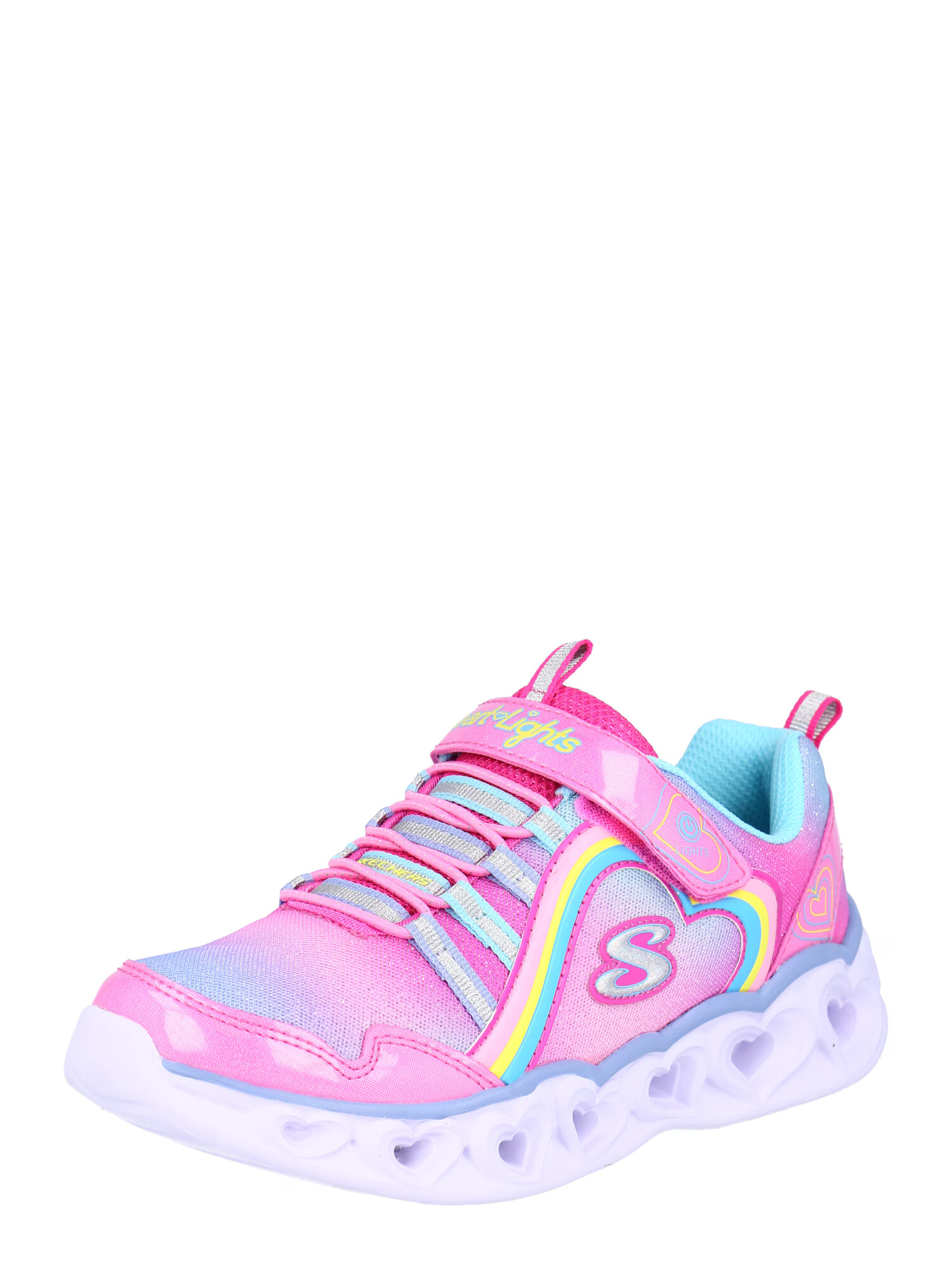 SKECHERS Sneaker albastru / galben / roz / argintiu - Pled.ro